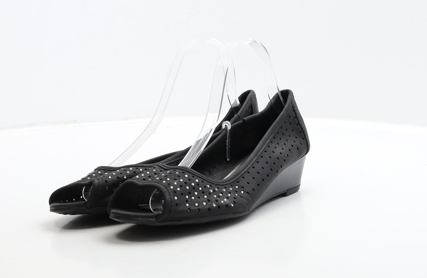 Lilley & Skinner Womens Black Polyester Court Heel UK 7 40