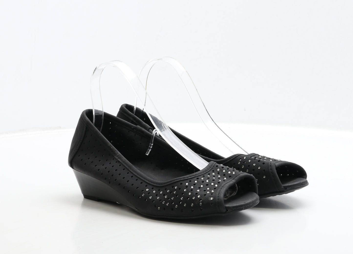 Lilley & Skinner Womens Black Polyester Court Heel UK 7 40