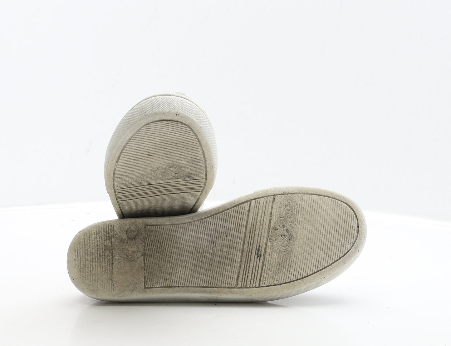 Preworn Womens Grey Suede Loafer Flat UK 4 37