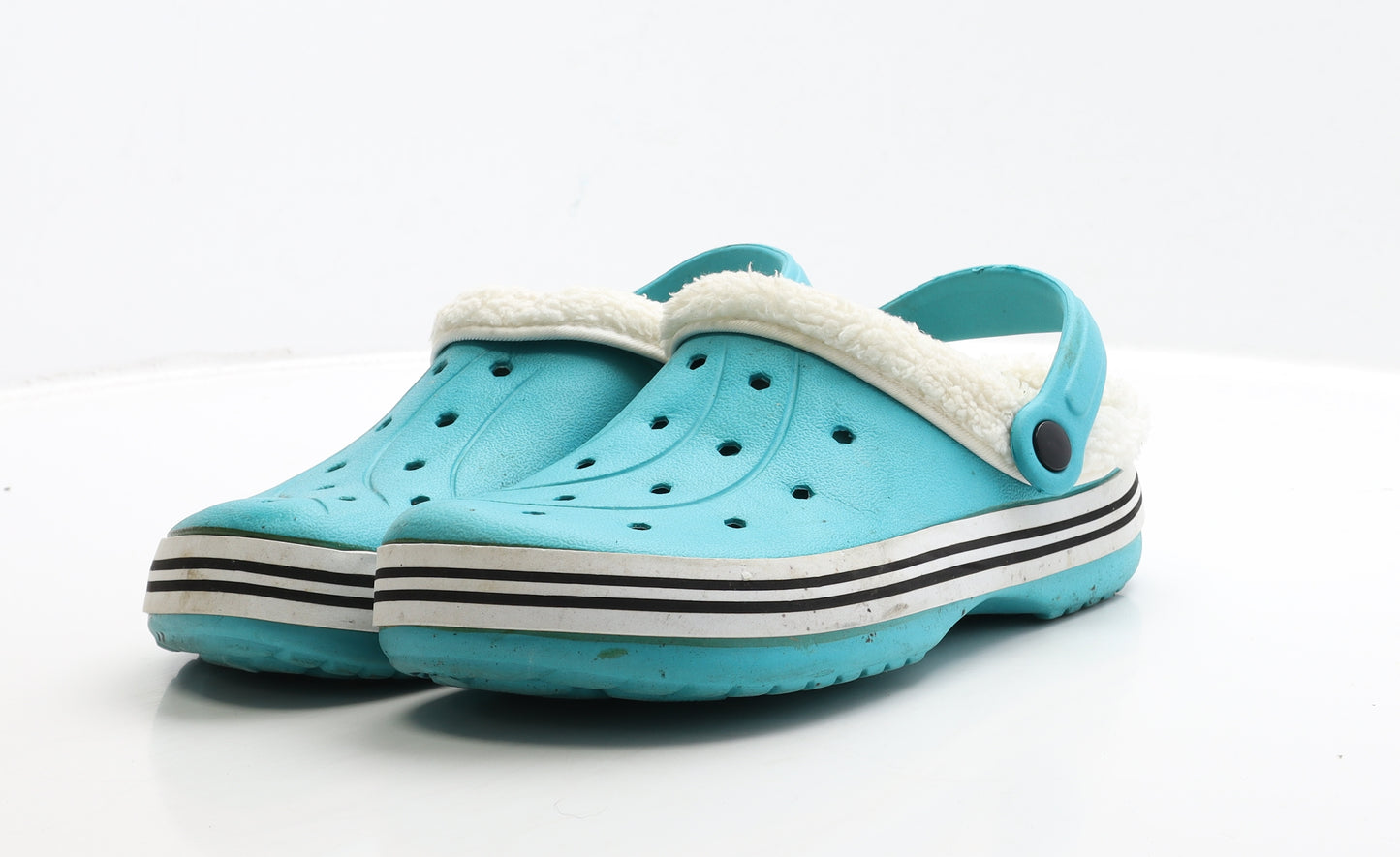 Preworn Womens Blue Rubber Clog Casual UK 5 38 - Size 5-6