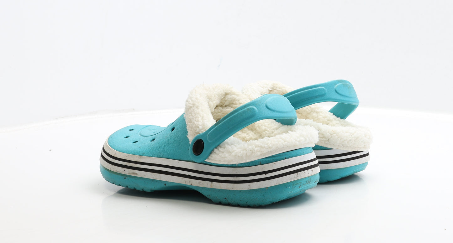 Preworn Womens Blue Rubber Clog Casual UK 5 38 - Size 5-6