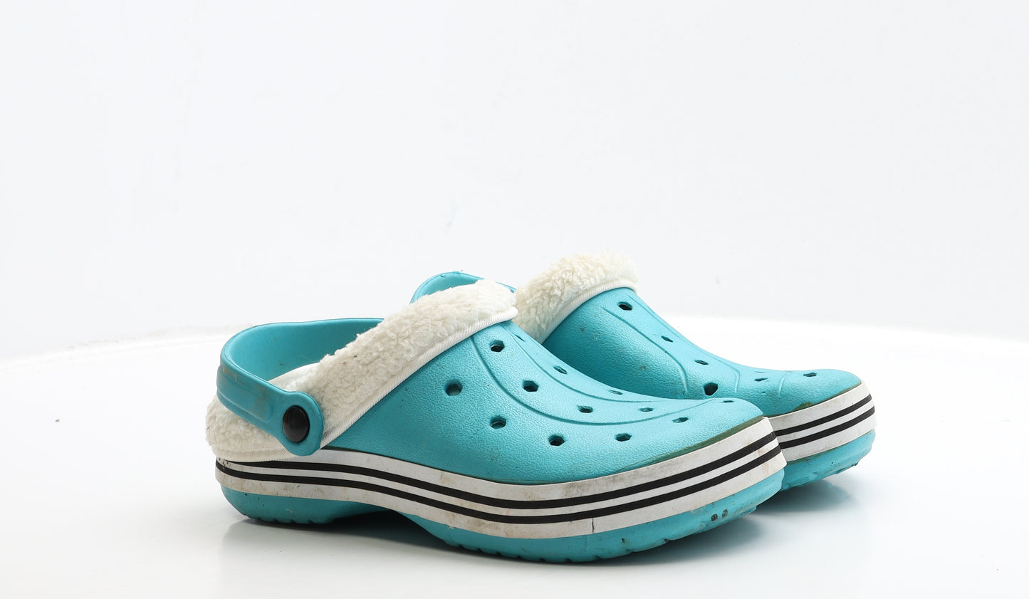Preworn Womens Blue Rubber Clog Casual UK 5 38 - Size 5-6