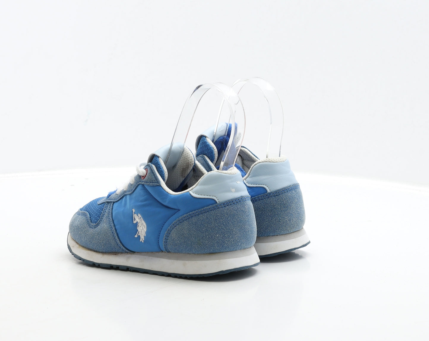 US Polo Assn. Boys Blue Suede Trainer UK 13.5 32