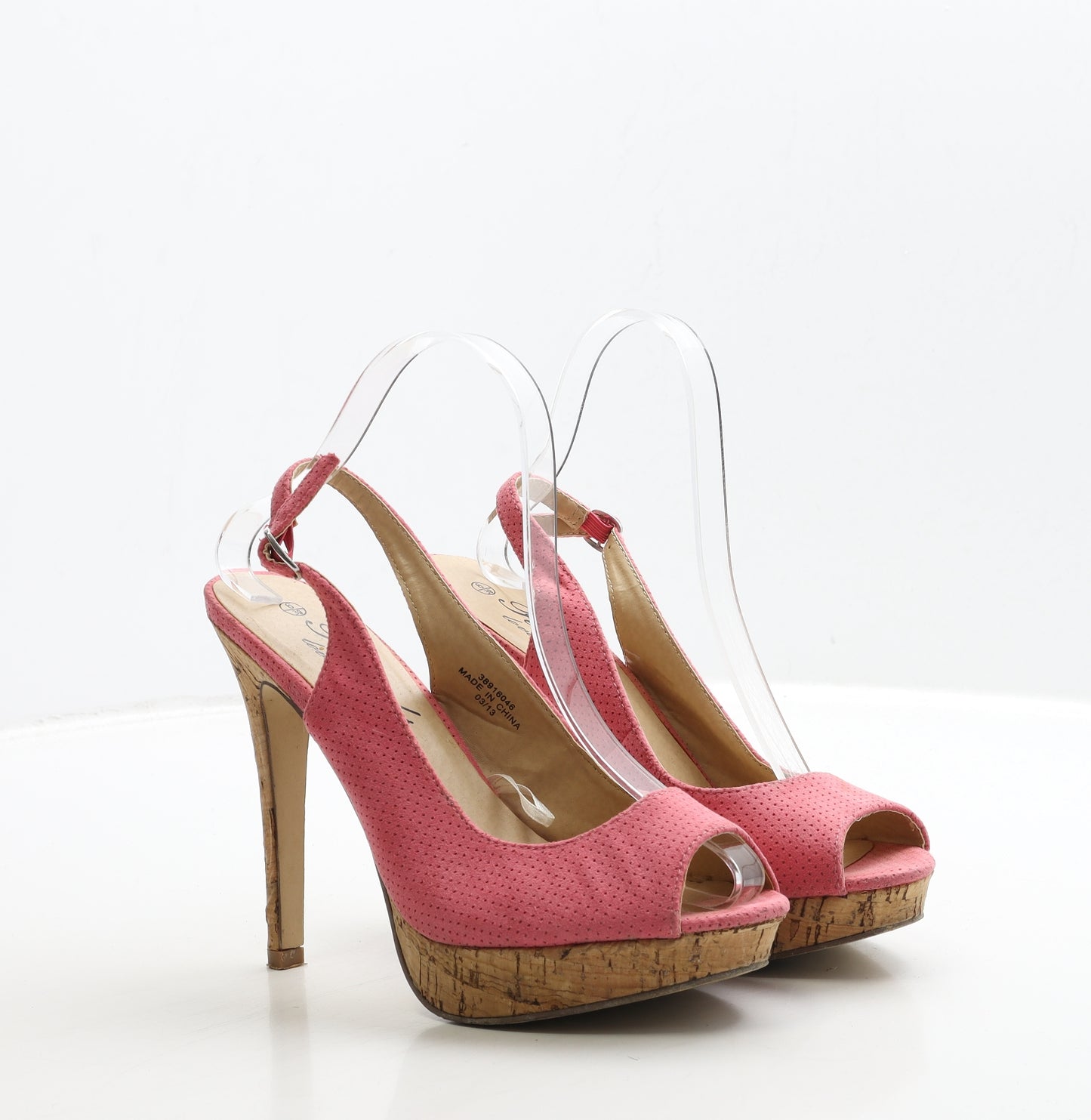 Peacocks Womens Pink Synthetic Slingback Heel UK 6 39