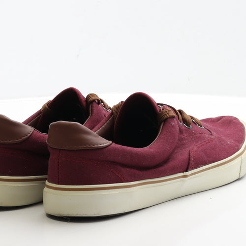 Peacocks Mens Red Fabric Trainer UK 10 44