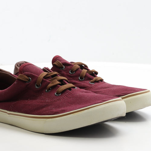 Peacocks Mens Red Fabric Trainer UK 10 44