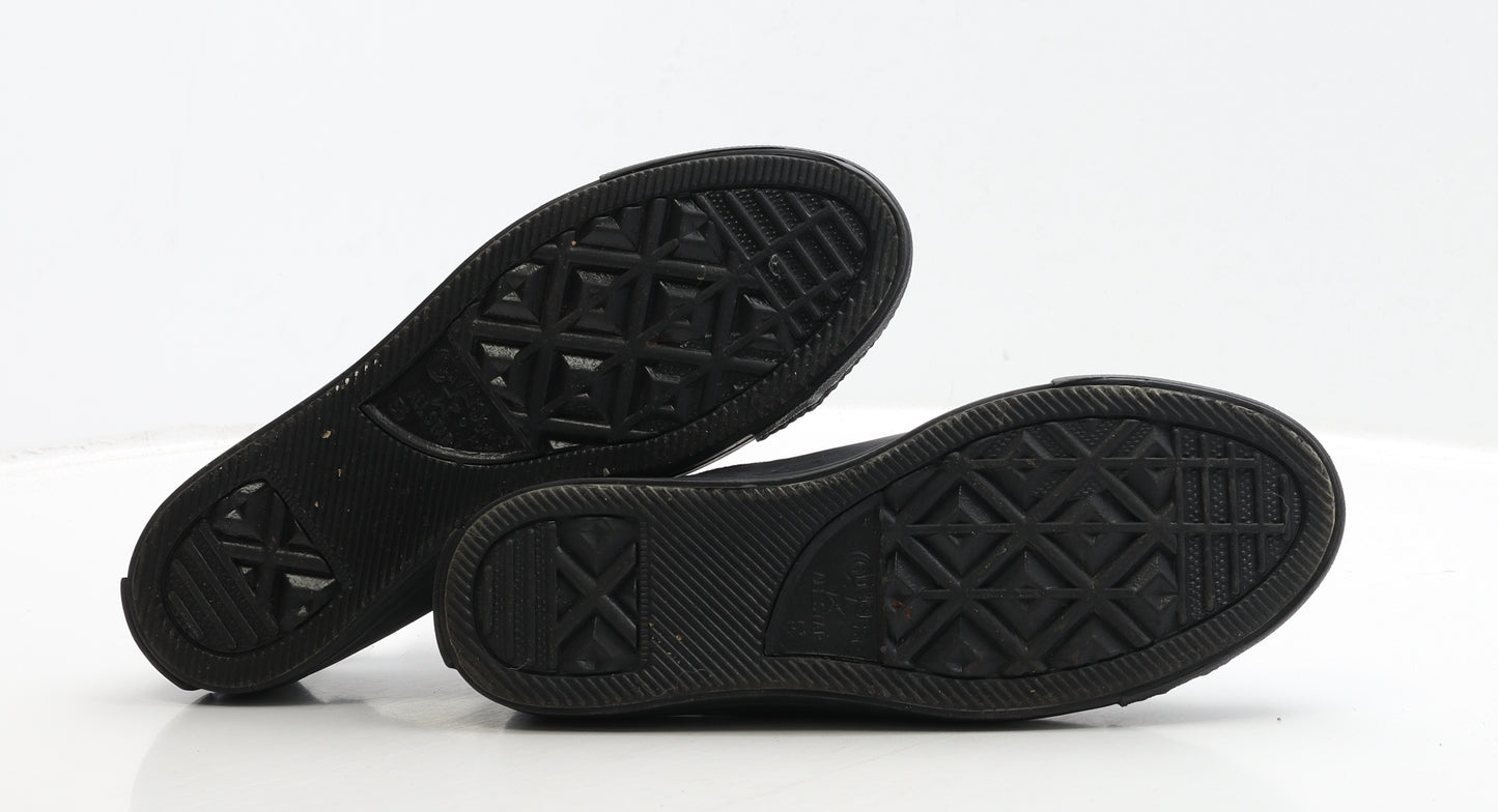 Converse Womens Black Fabric Trainer UK 5.5 38.5