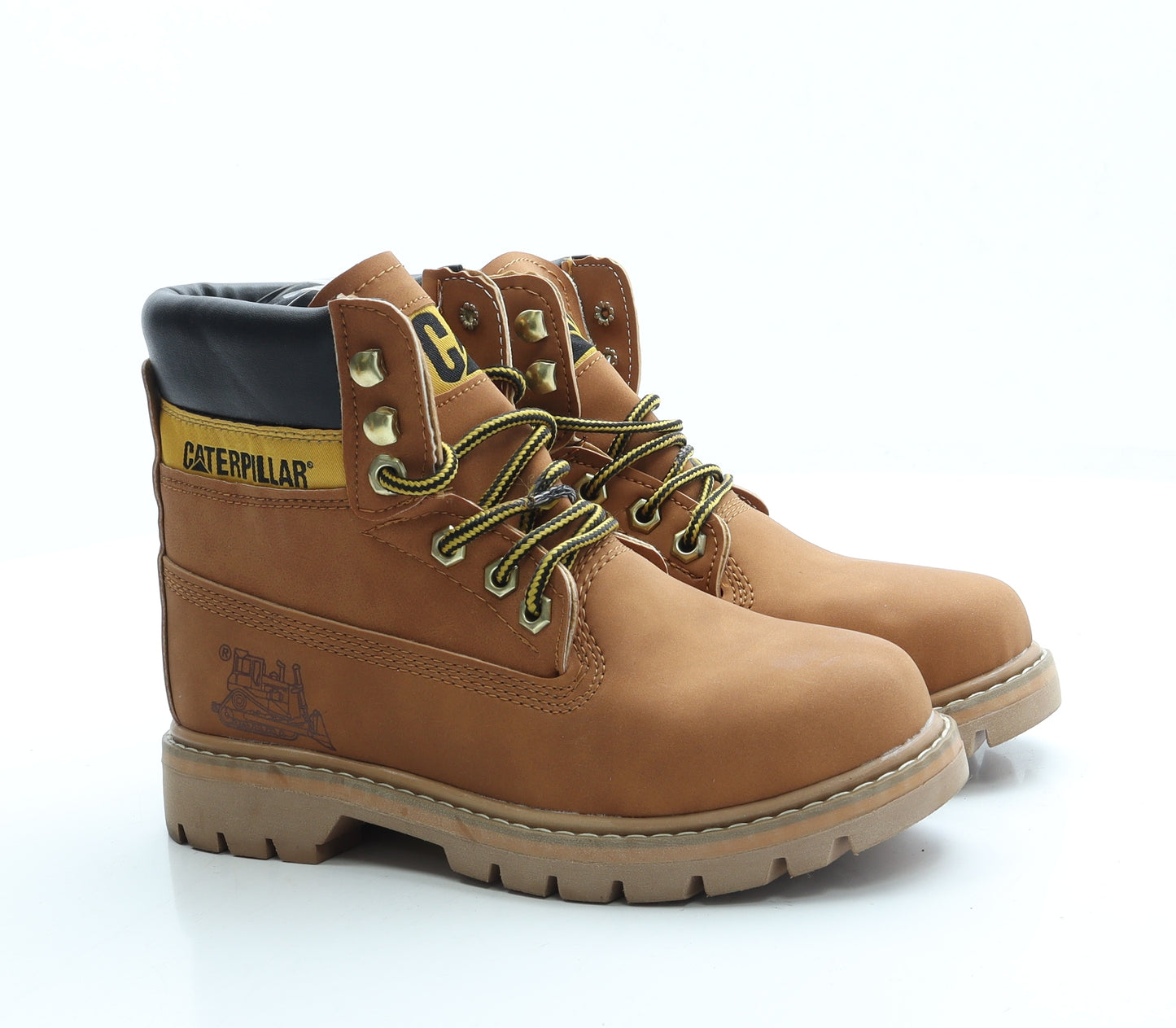 Caterpillar Womens Brown Polyester Combat Boot UK 5 38