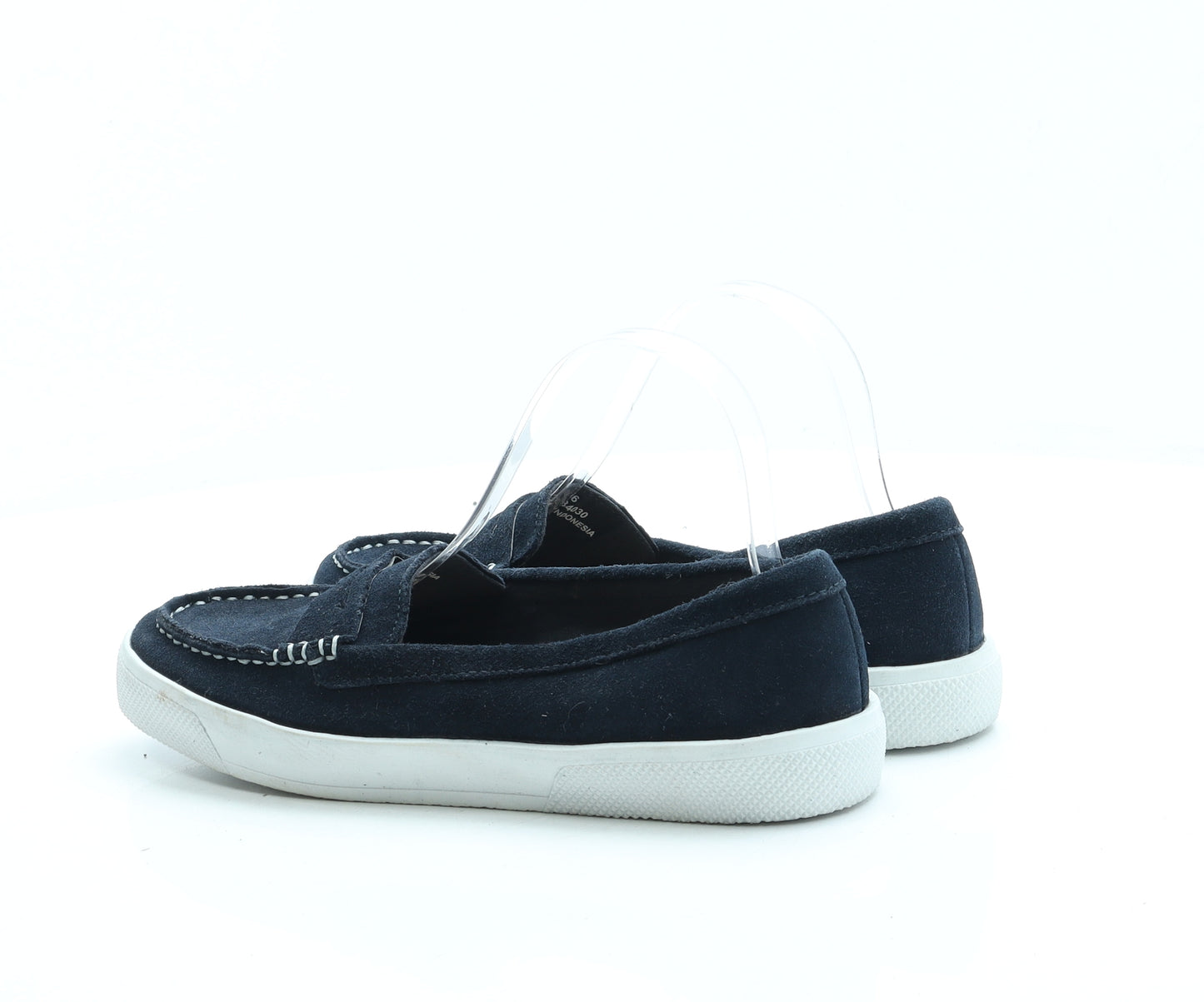 Clarks Womens Blue Suede Loafer Flat UK 6