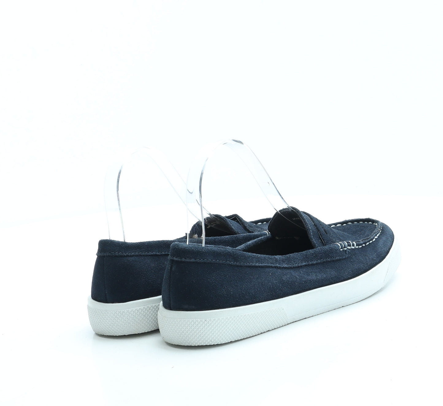 Clarks Womens Blue Suede Loafer Flat UK 6