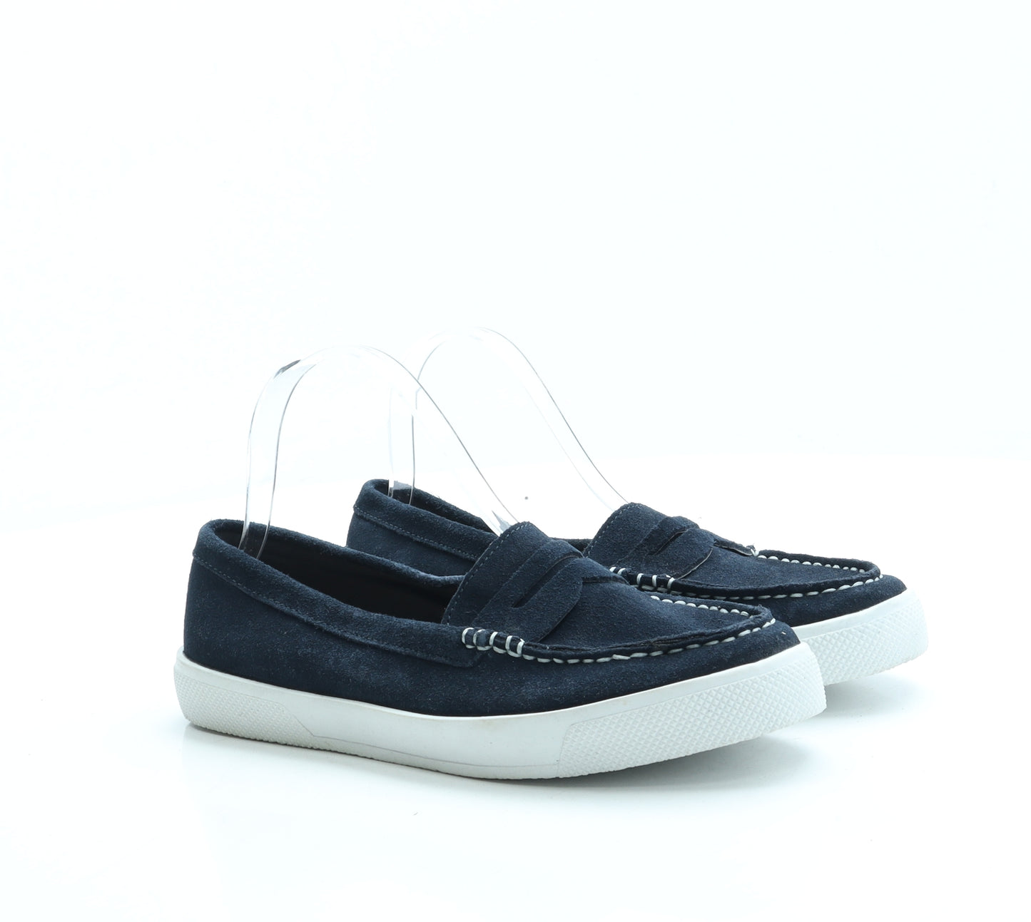 Clarks Womens Blue Suede Loafer Flat UK 6