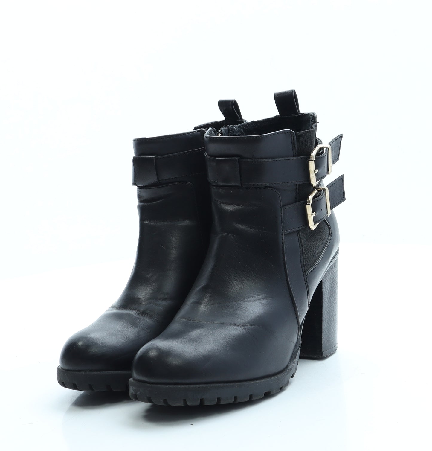 Xti Womens Black Leather Bootie Boot UK 5 38
