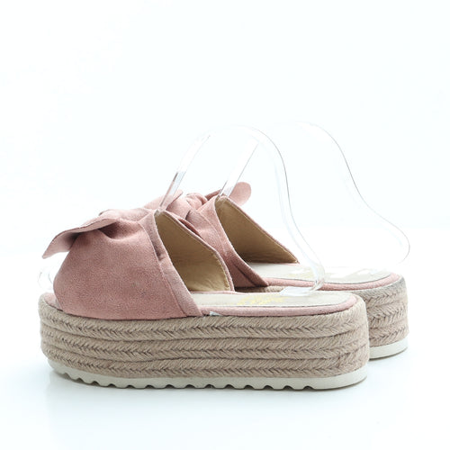 Xti Womens Pink Suede Espadrille Sandal UK 5 38