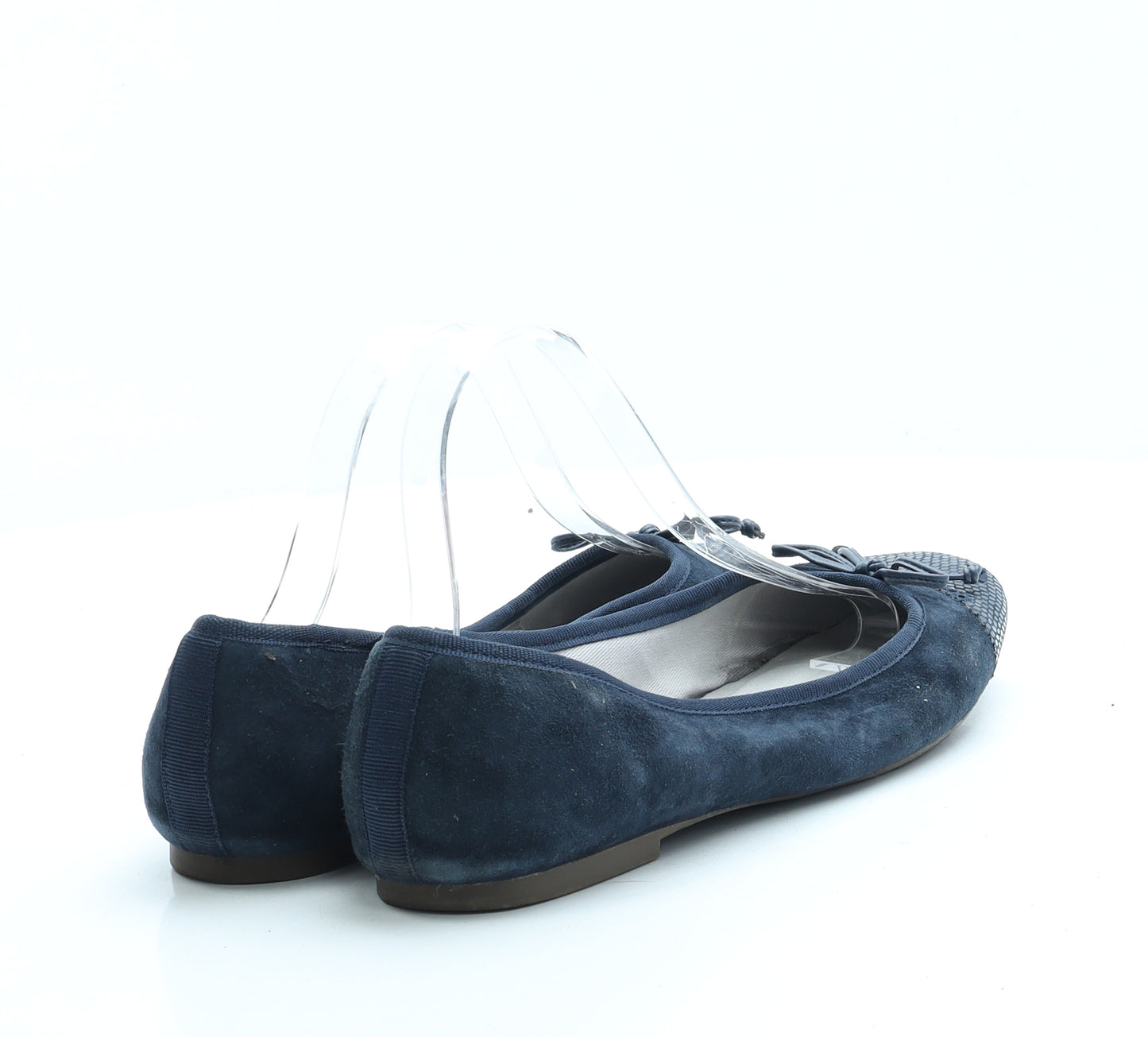 NEXT Womens Blue Leather Ballet Flat UK 6 39