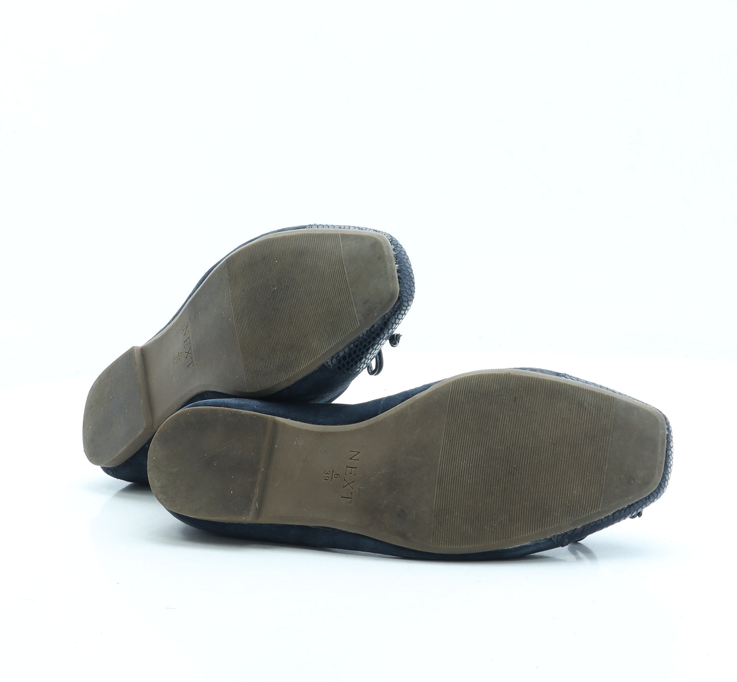 NEXT Womens Blue Leather Ballet Flat UK 6 39