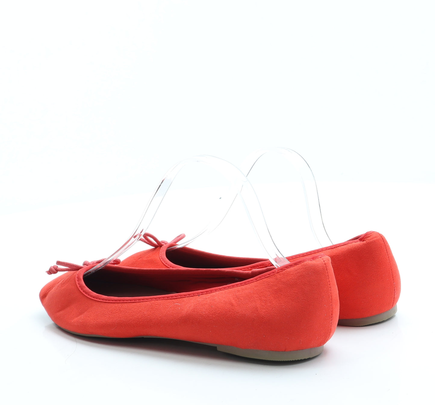 Marks and Spencer Womens Red Polyester Ballet Flat UK 8