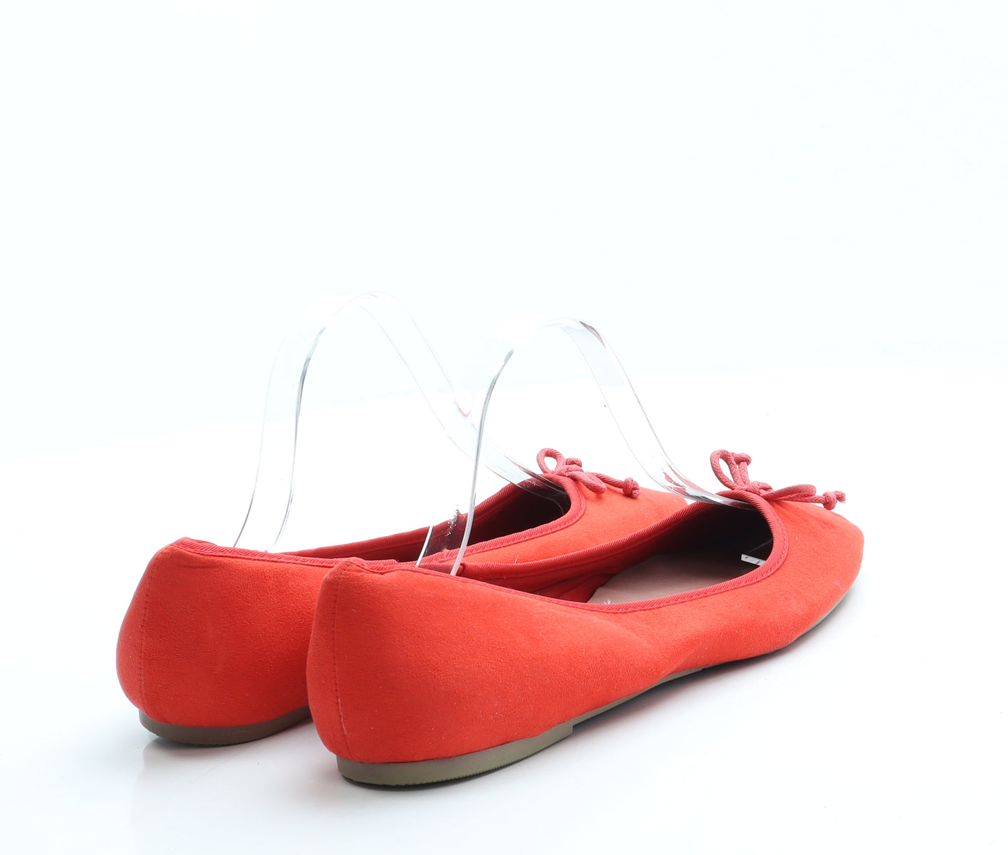 Marks and Spencer Womens Red Polyester Ballet Flat UK 8