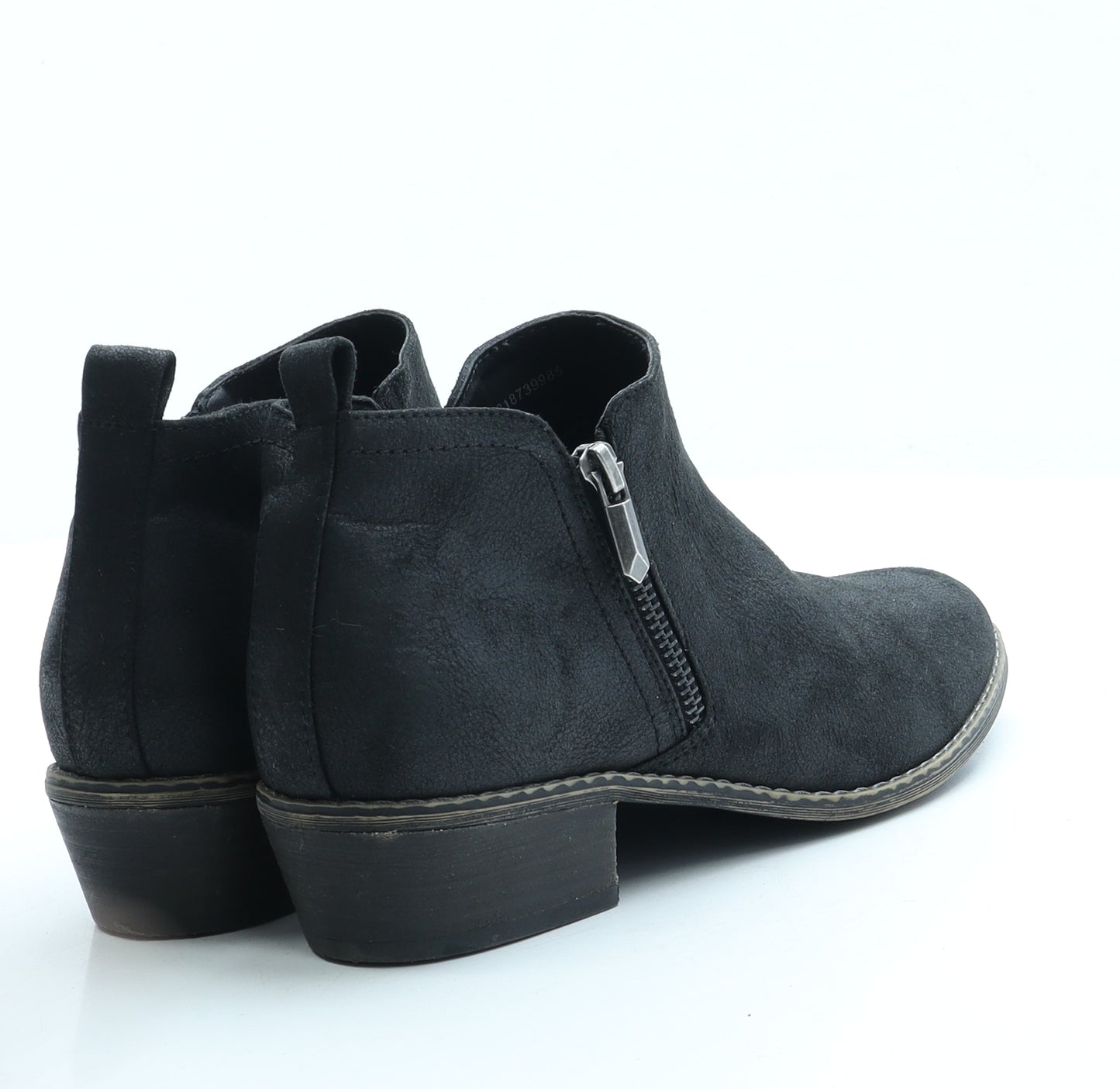 TU Womens Black Polyester Bootie Boot UK 6