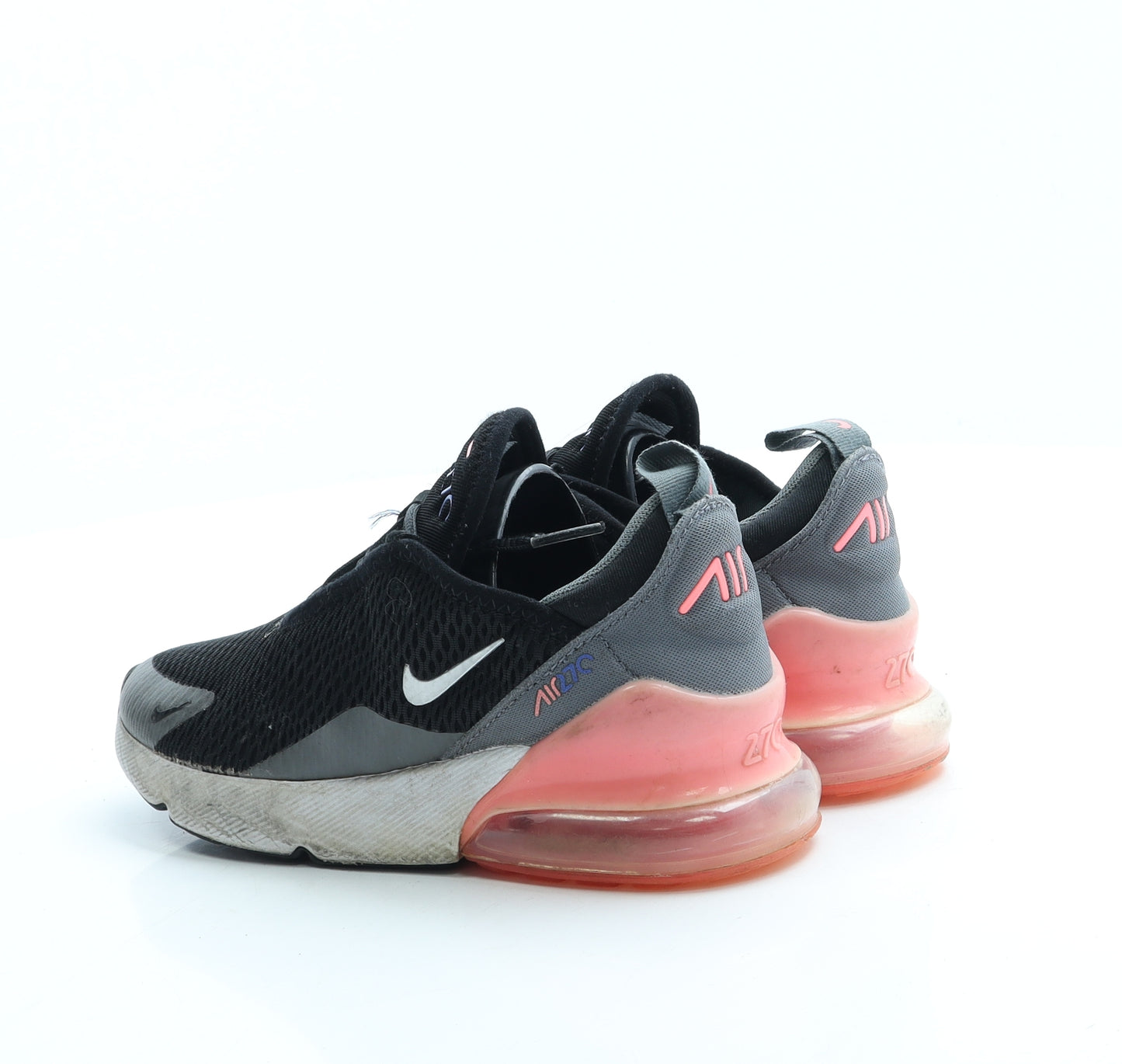 Nike Girls Black Polyester Trainer UK 1 33 - Air 27C