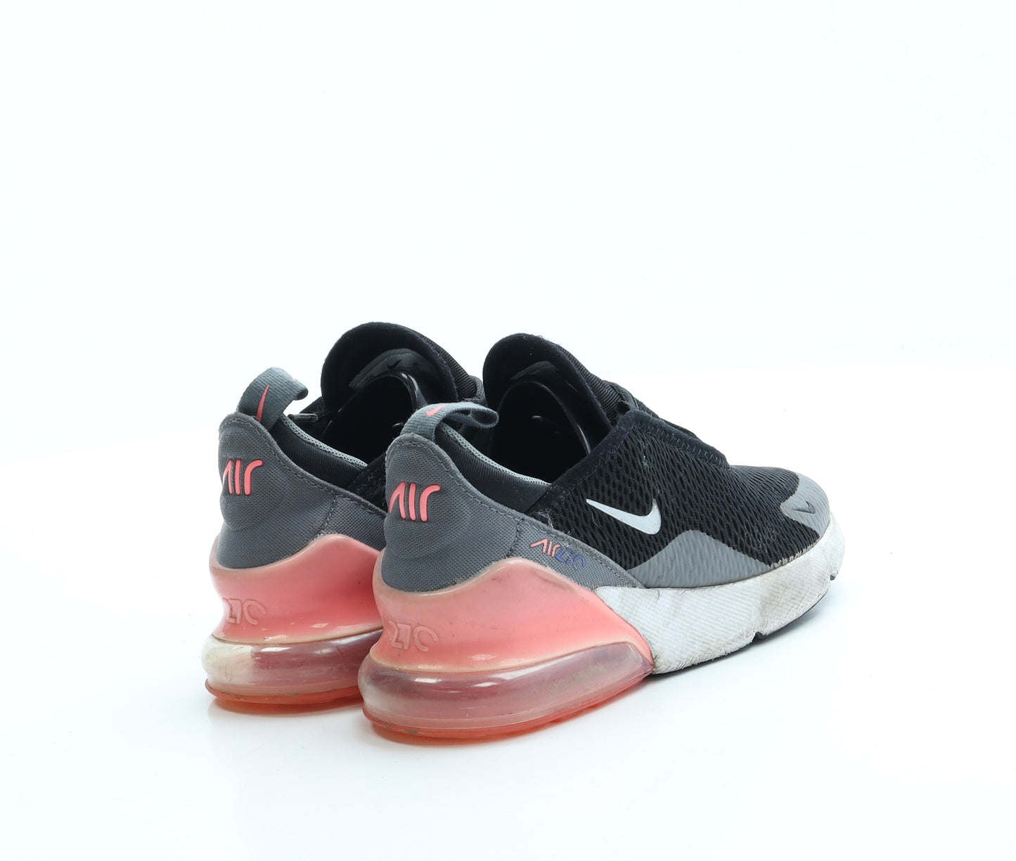 Nike Girls Black Polyester Trainer UK 1 33 - Air 27C