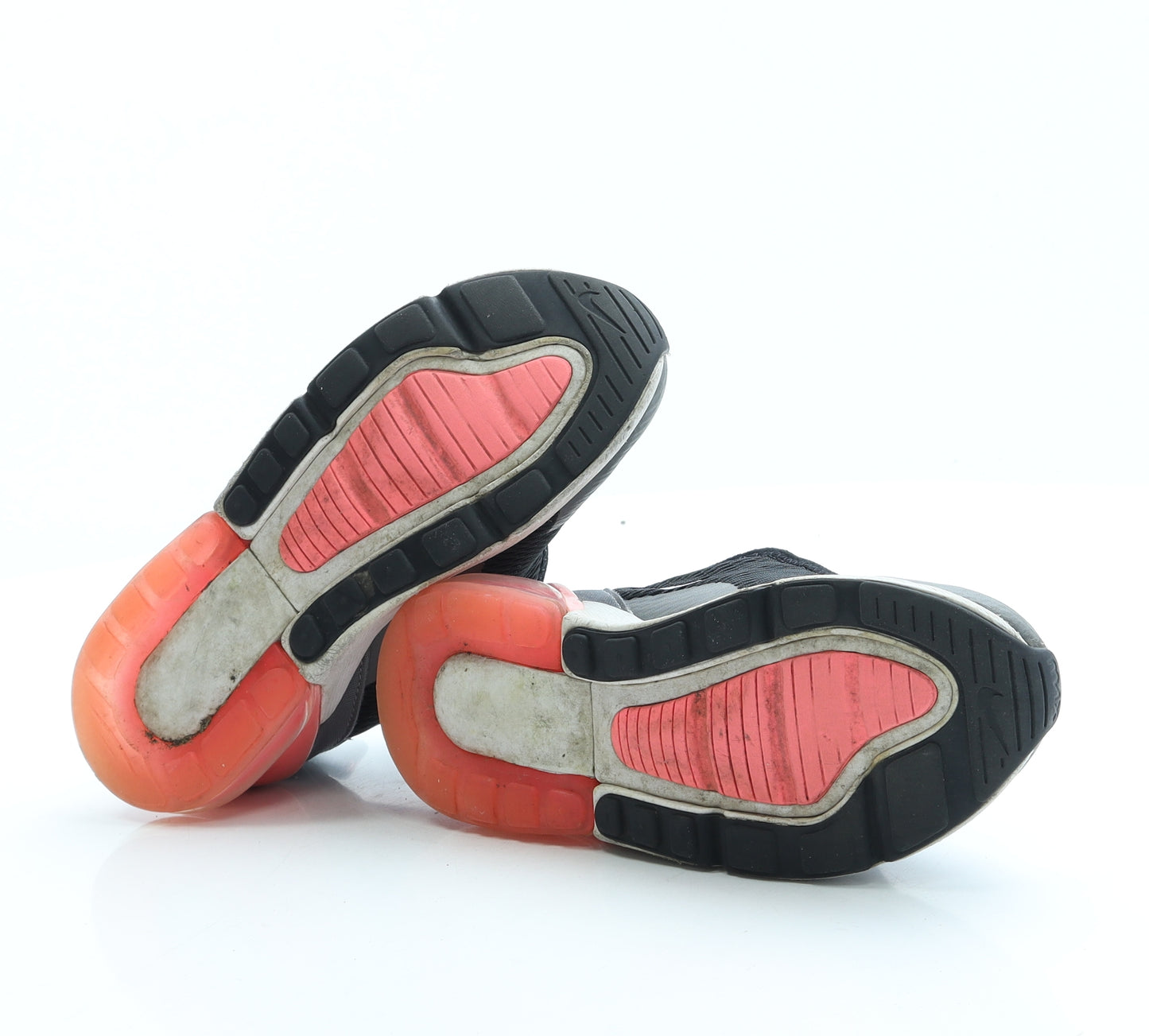 Nike Girls Black Polyester Trainer UK 1 33 - Air 27C