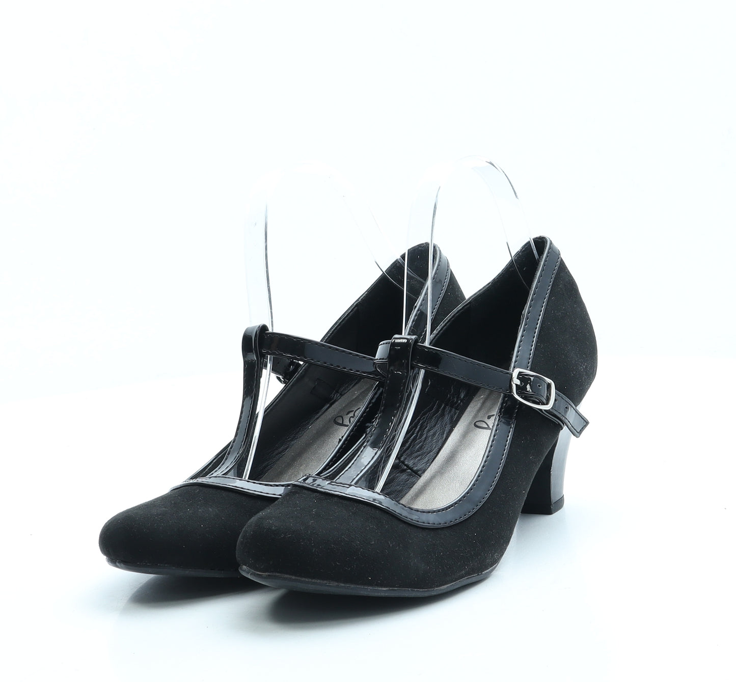 Lilley Womens Black Polyester Court Heel UK 6
