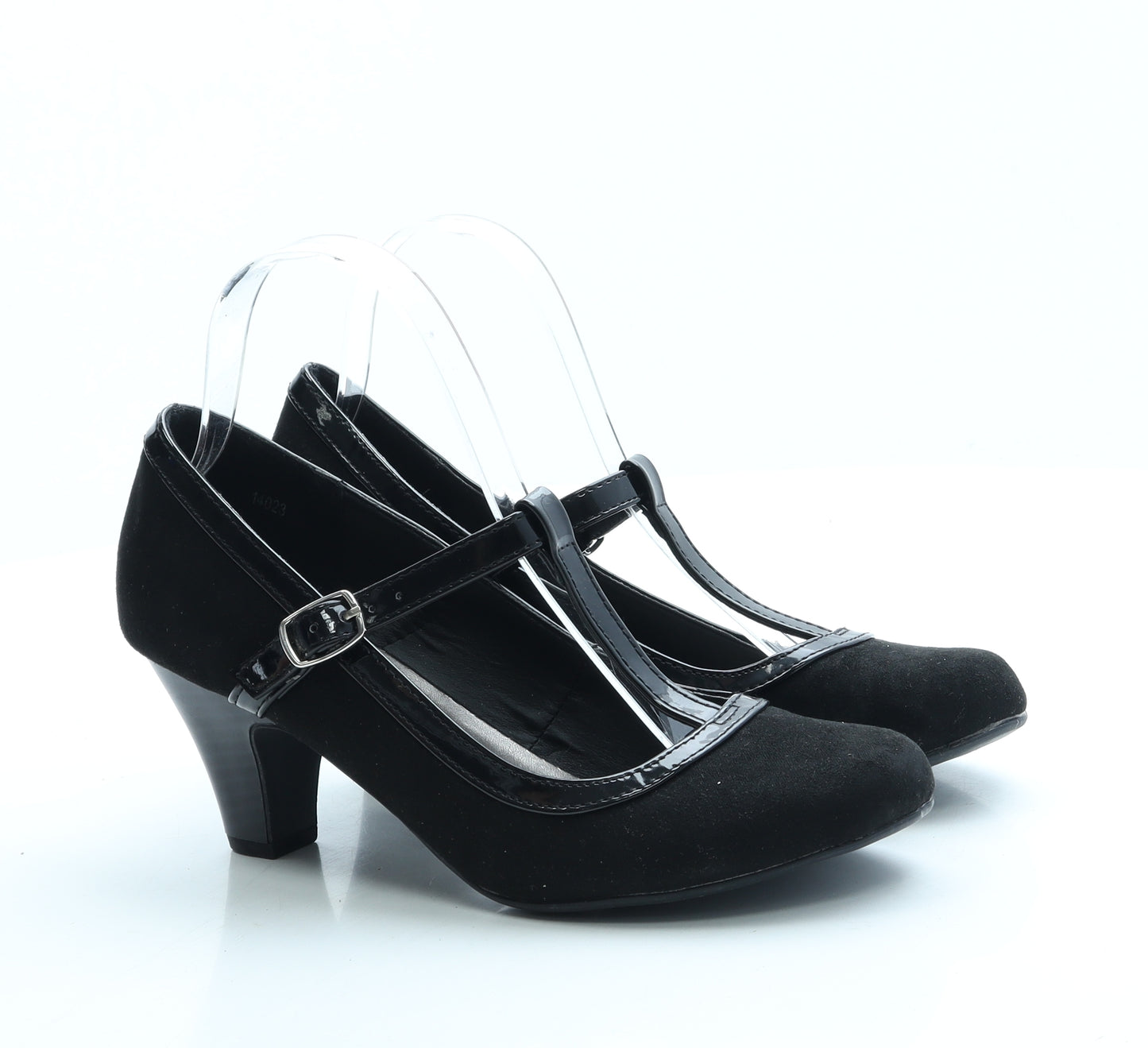 Lilley Womens Black Polyester Court Heel UK 6