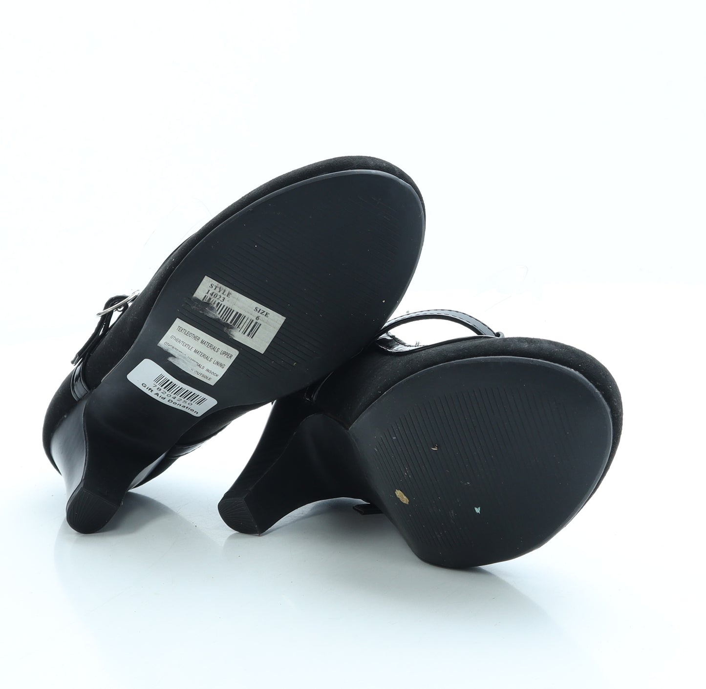 Lilley Womens Black Polyester Court Heel UK 6