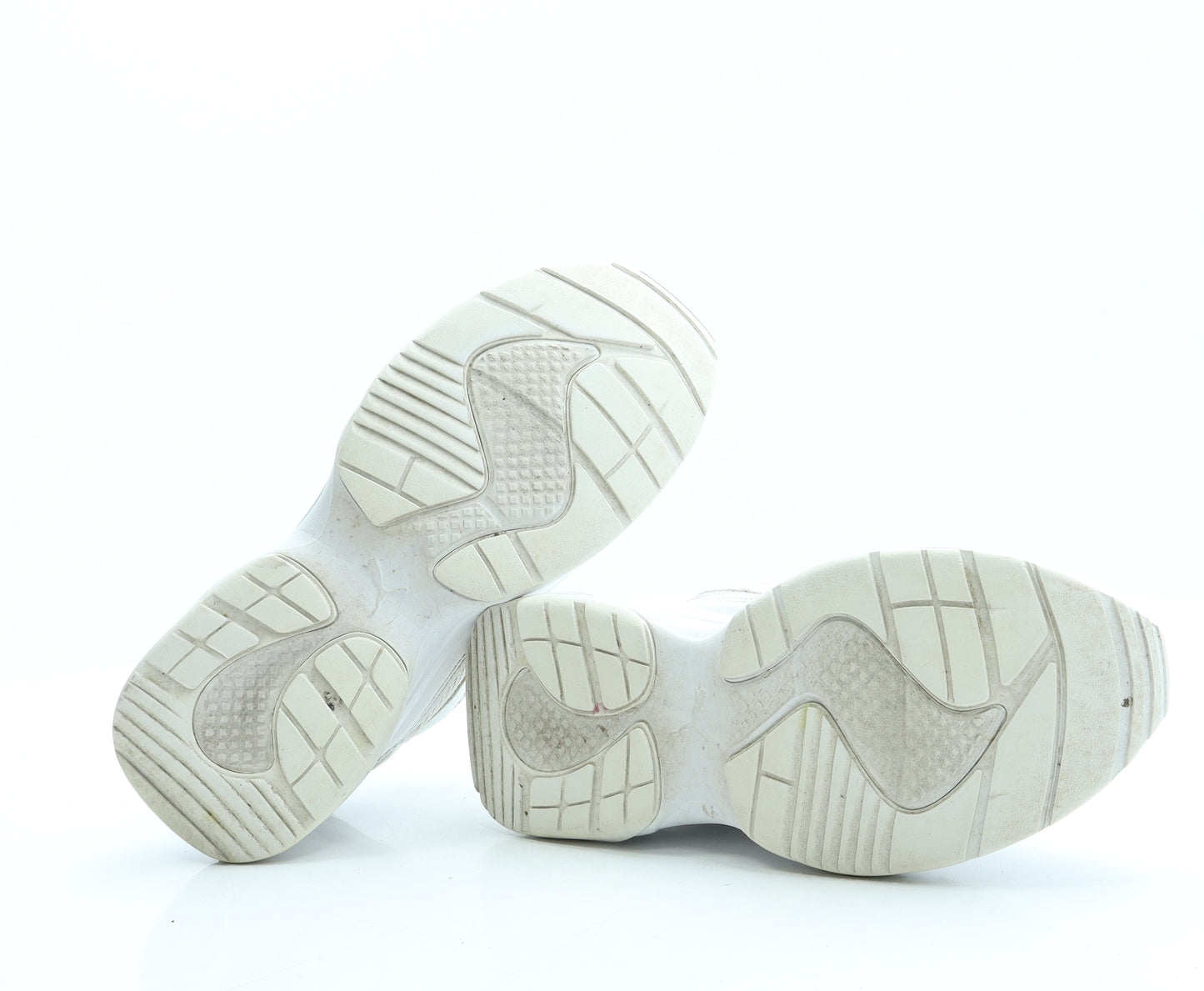 PUMA Womens White Polyester Trainer UK 7 40.5