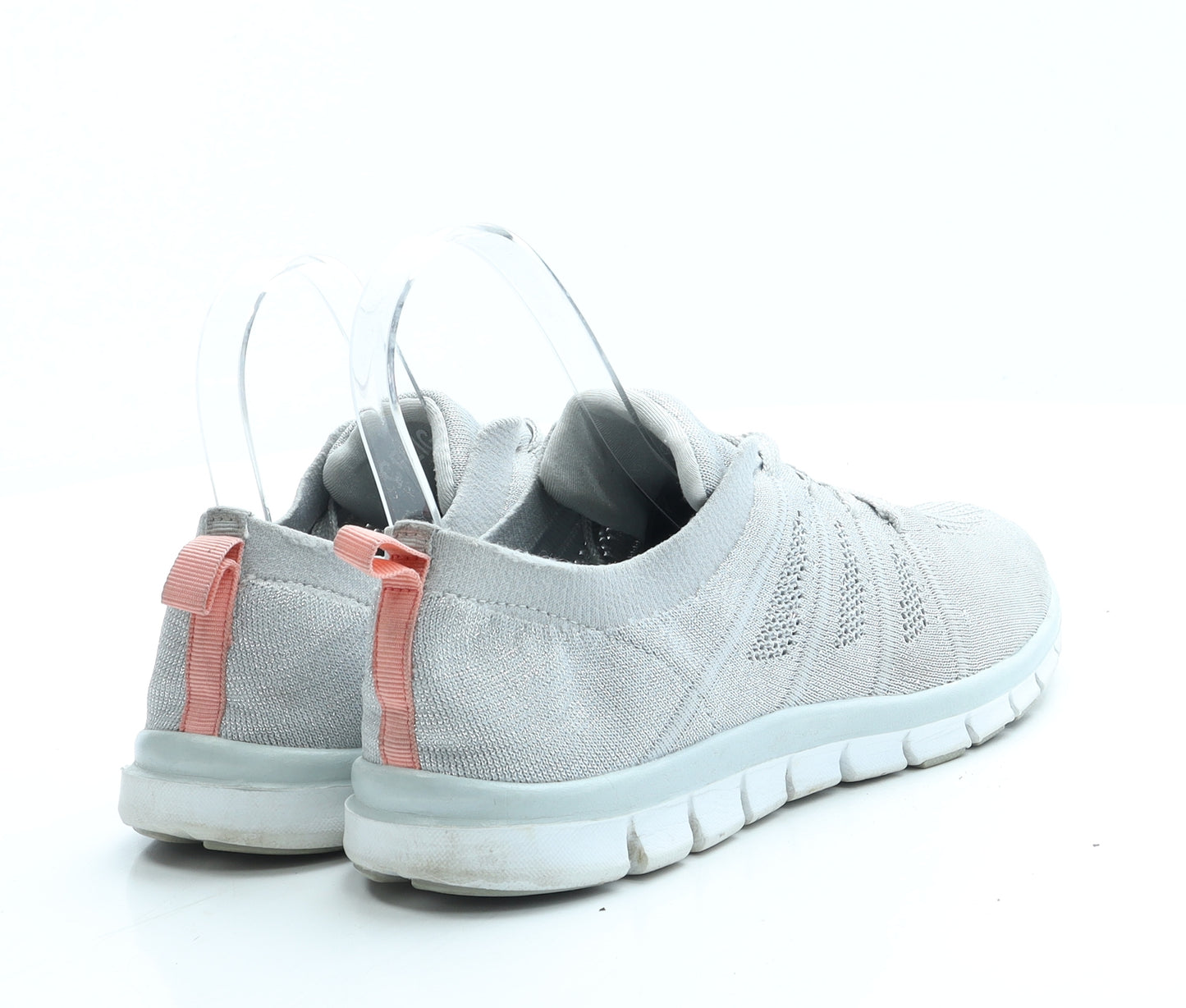 Preworn Womens Grey Polyester Trainer UK 6 39