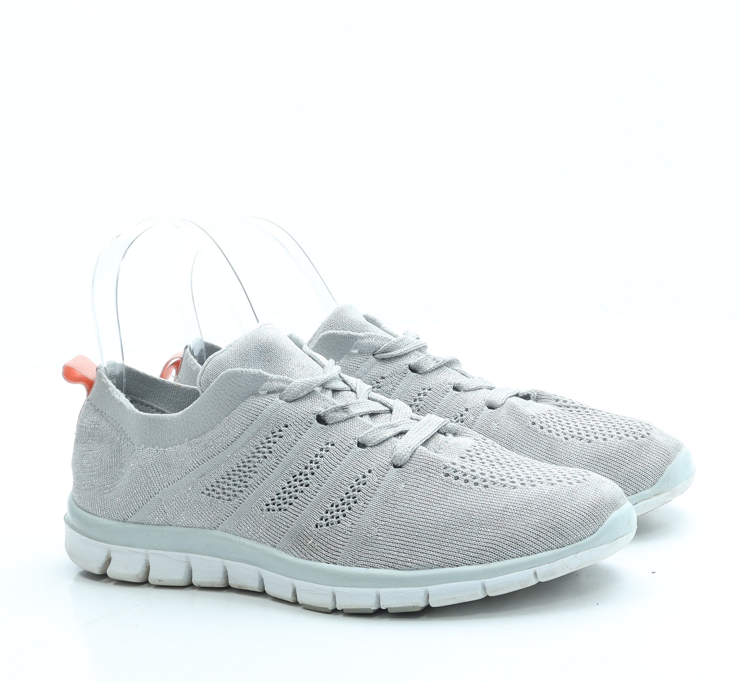 Preworn Womens Grey Polyester Trainer UK 6 39
