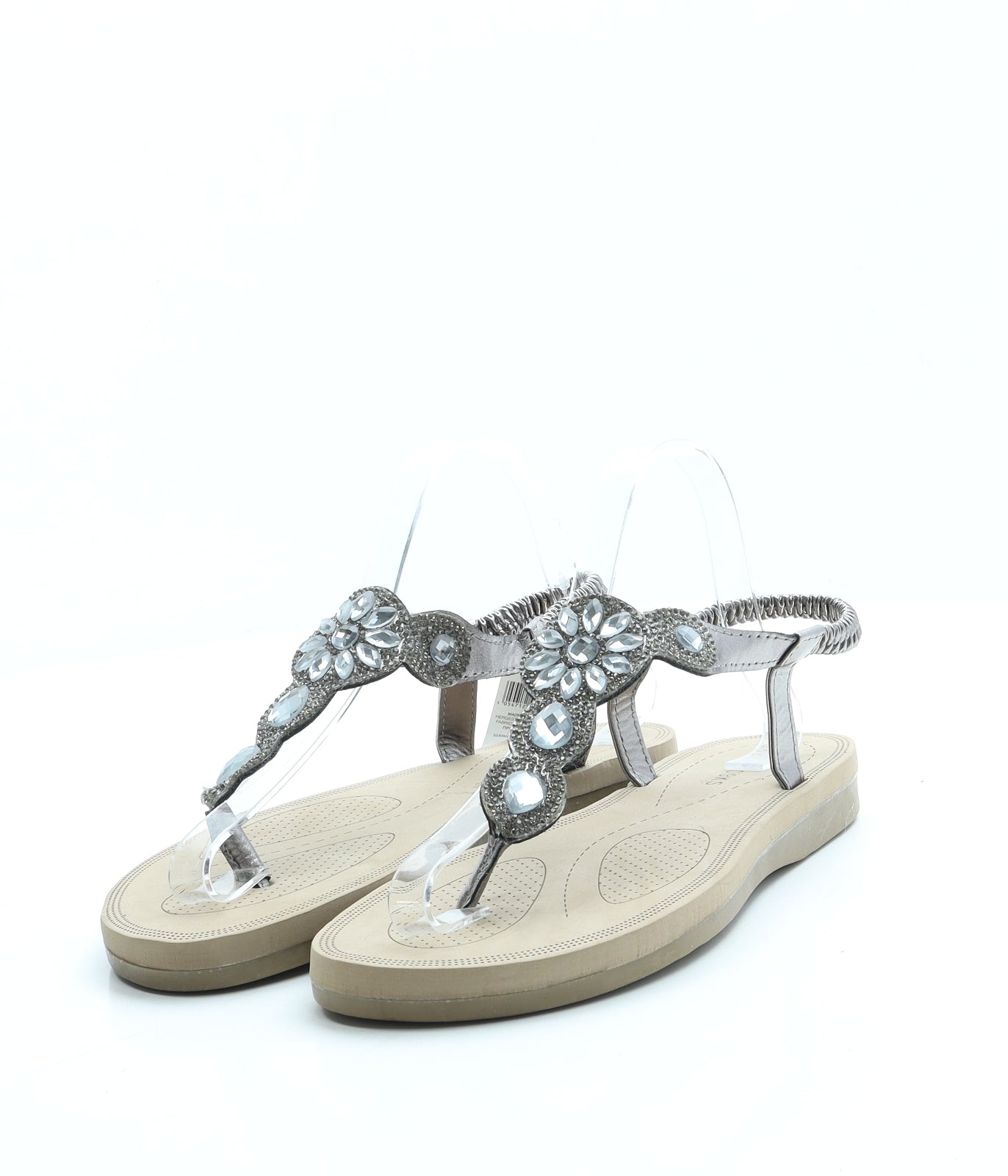 Peacocks Womens Gold Polyester Slingback Sandal UK 7 40