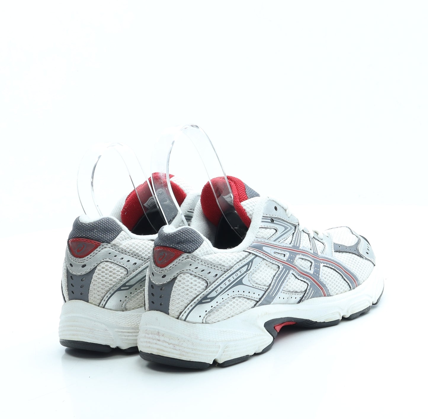 Oasics Womens White Polyester Trainer UK 4 37.5