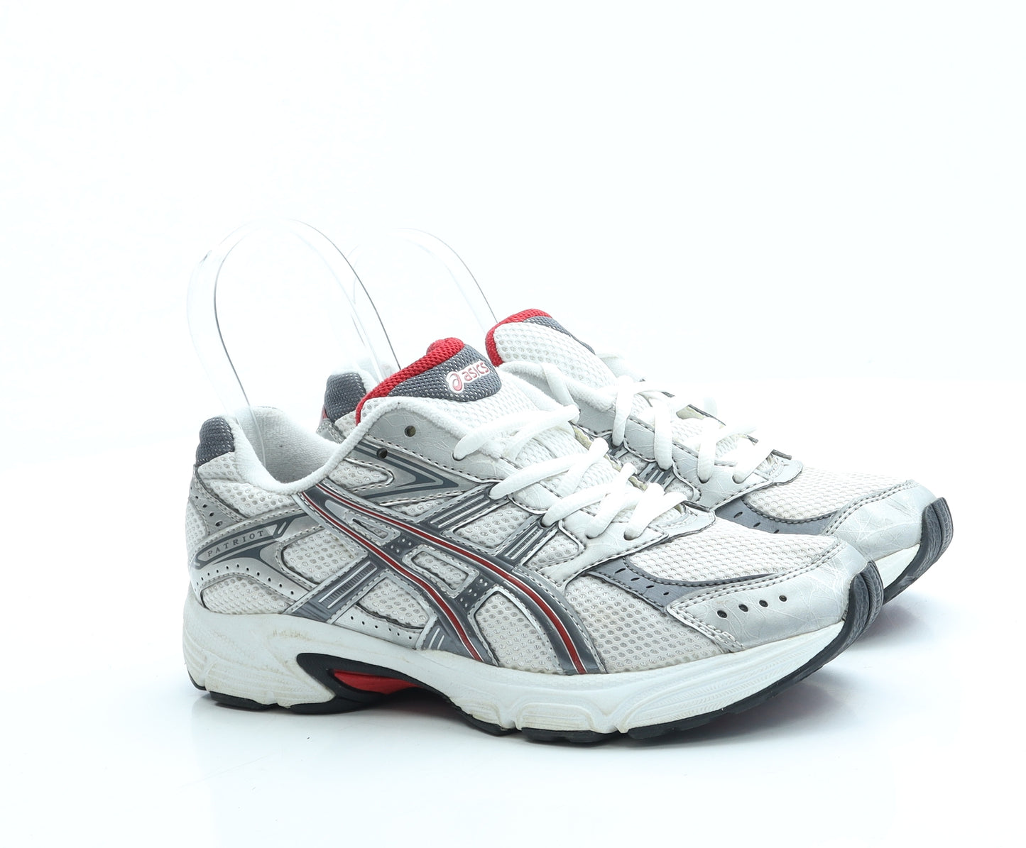 Oasics Womens White Polyester Trainer UK 4 37.5