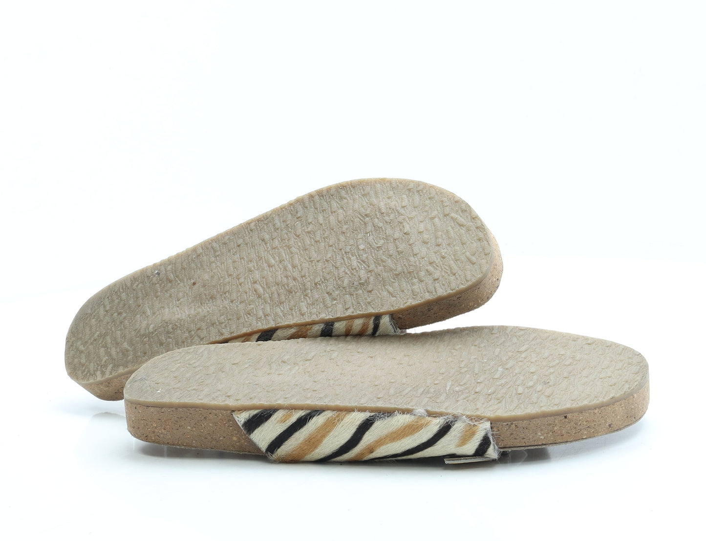 Papaya Womens Brown Animal Print Leather Slip On Sandal UK 8 42