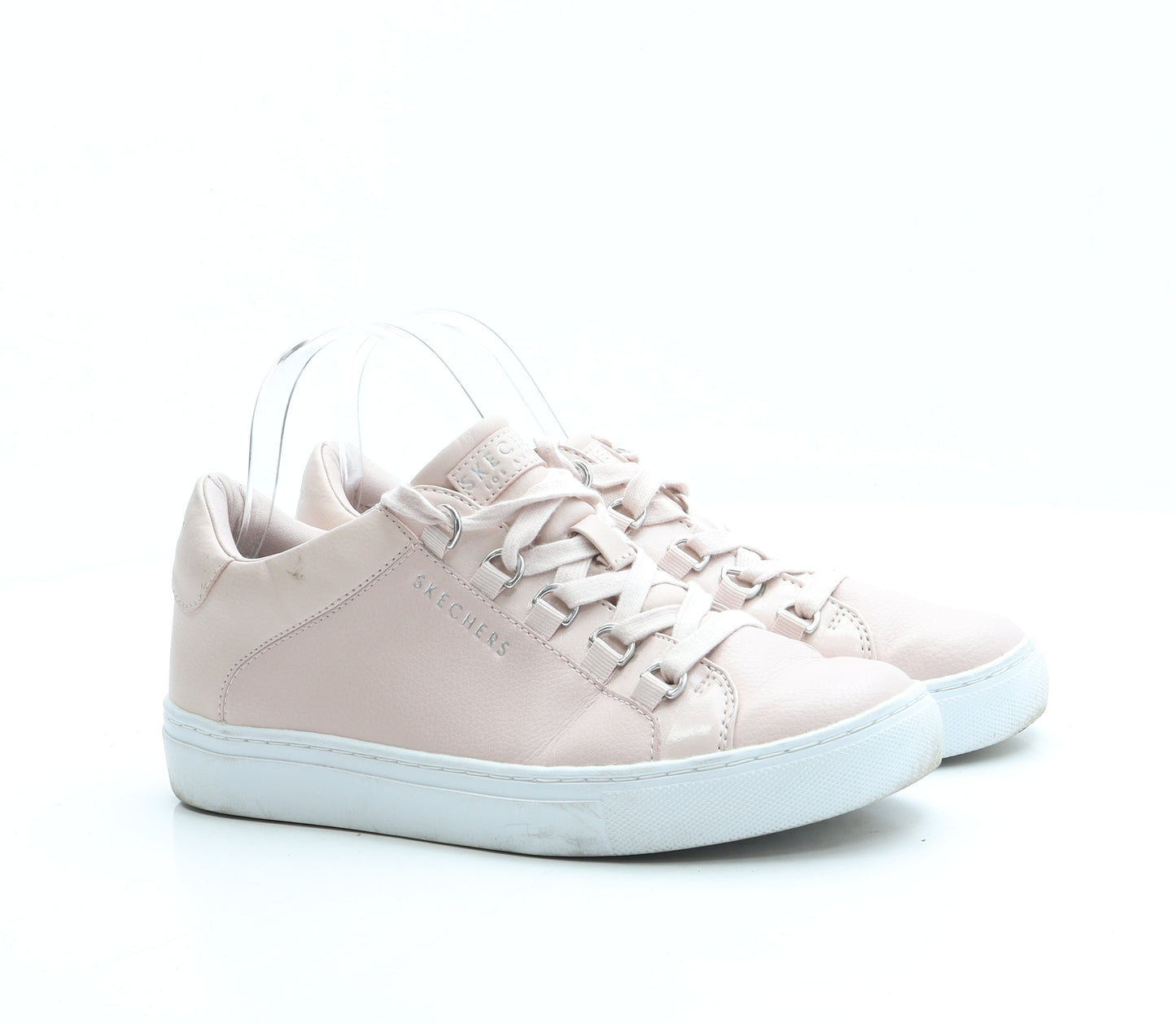 Skechers Womens Pink Leather Trainer UK 6 39