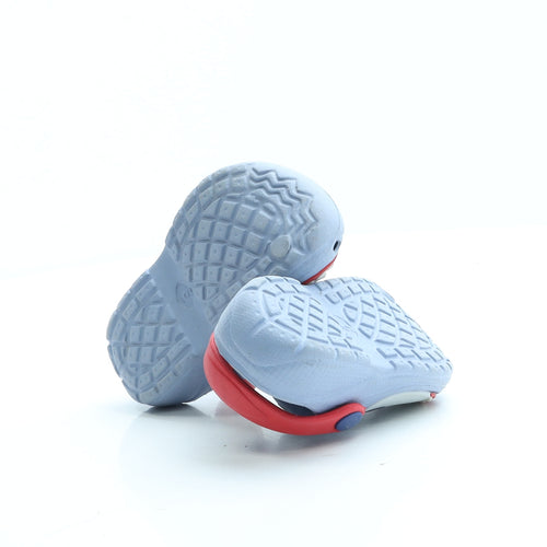 Preworn Boys Blue Rubber Slip On Sandal UK 6 - Shark