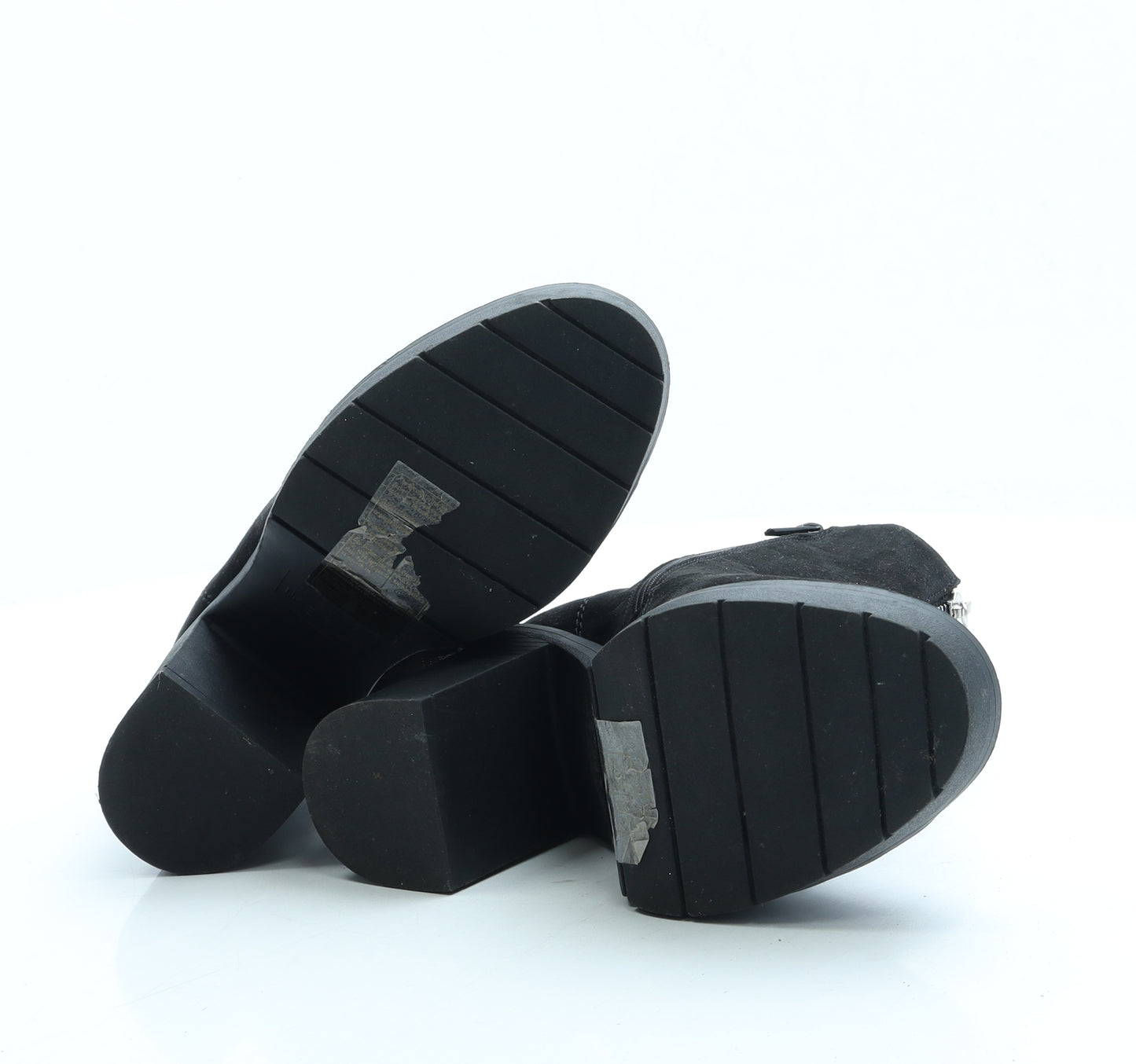 Primark Womens Black Suede Bootie Boot UK 3 36 US 5