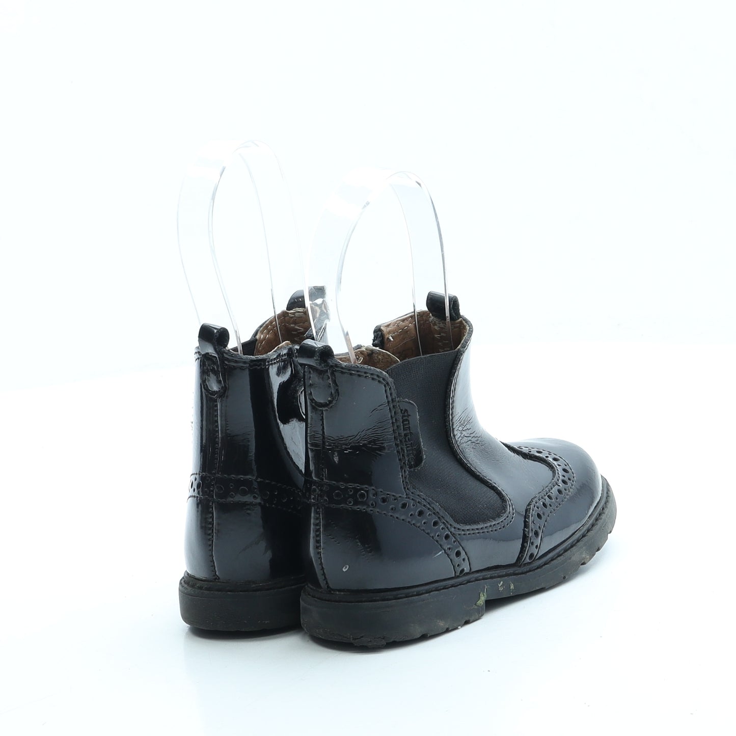 Startrite Girls Black Vinyl Chelsea Boot UK 7