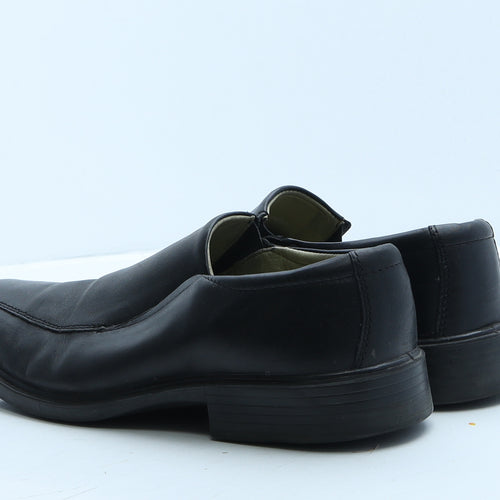 Easyflex Mens Black Faux Leather Loafer Casual UK 10
