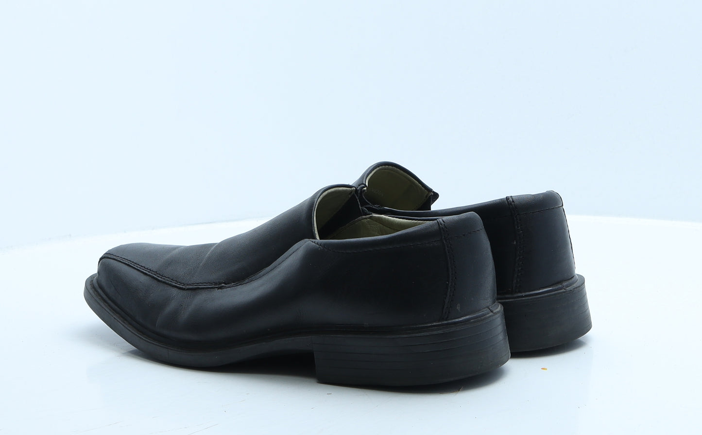 Easyflex Mens Black Faux Leather Loafer Casual UK 10