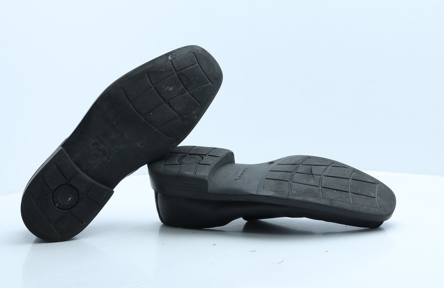 Easyflex Mens Black Faux Leather Loafer Casual UK 10