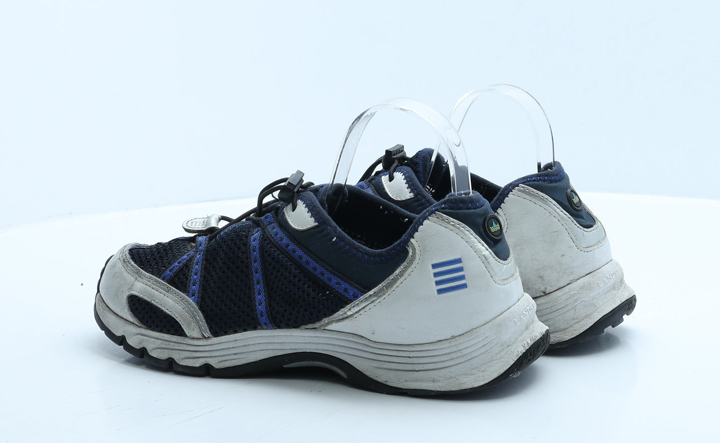 Lands' End Mens Blue Colourblock Polyester Trainer UK 9