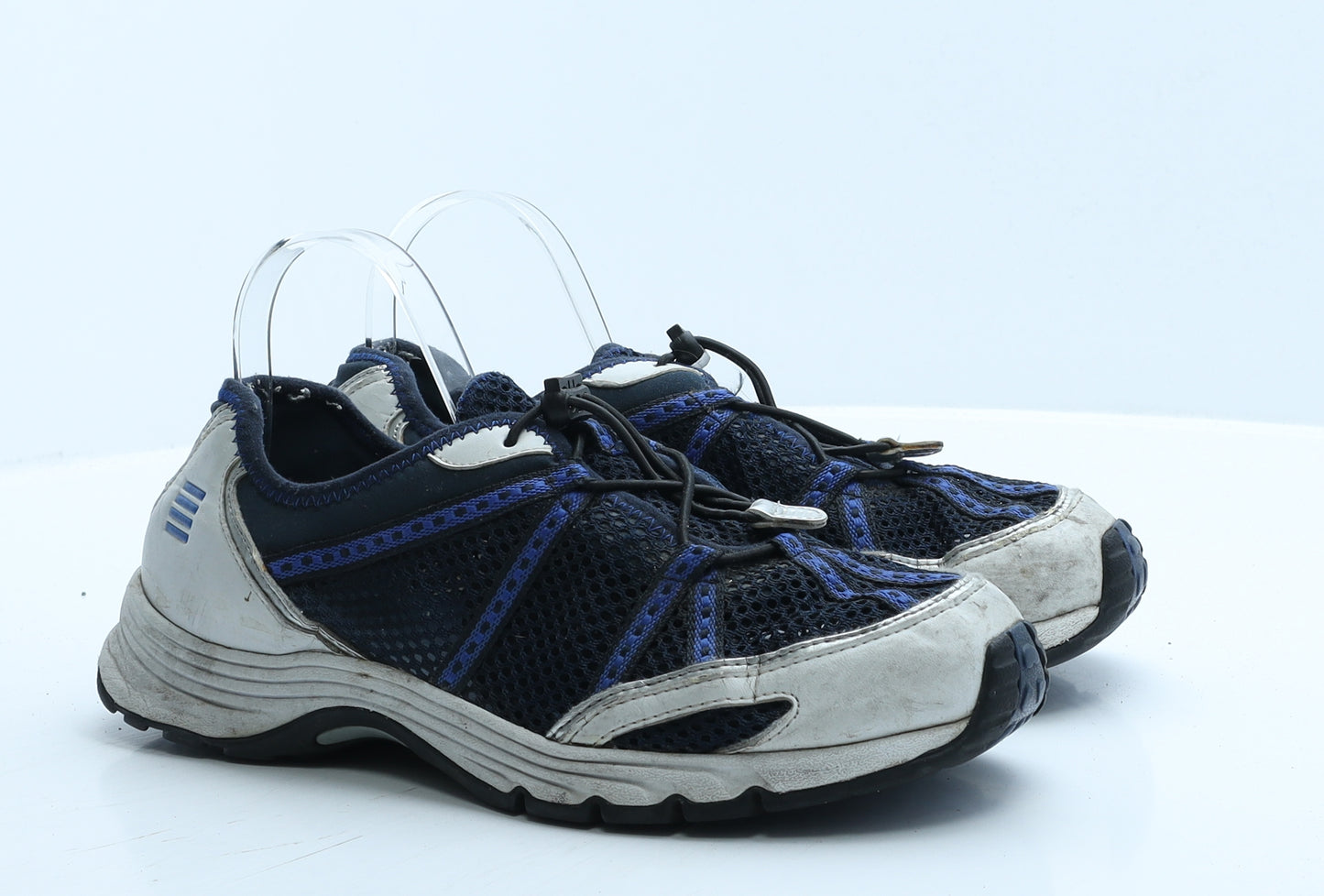 Lands' End Mens Blue Colourblock Polyester Trainer UK 9