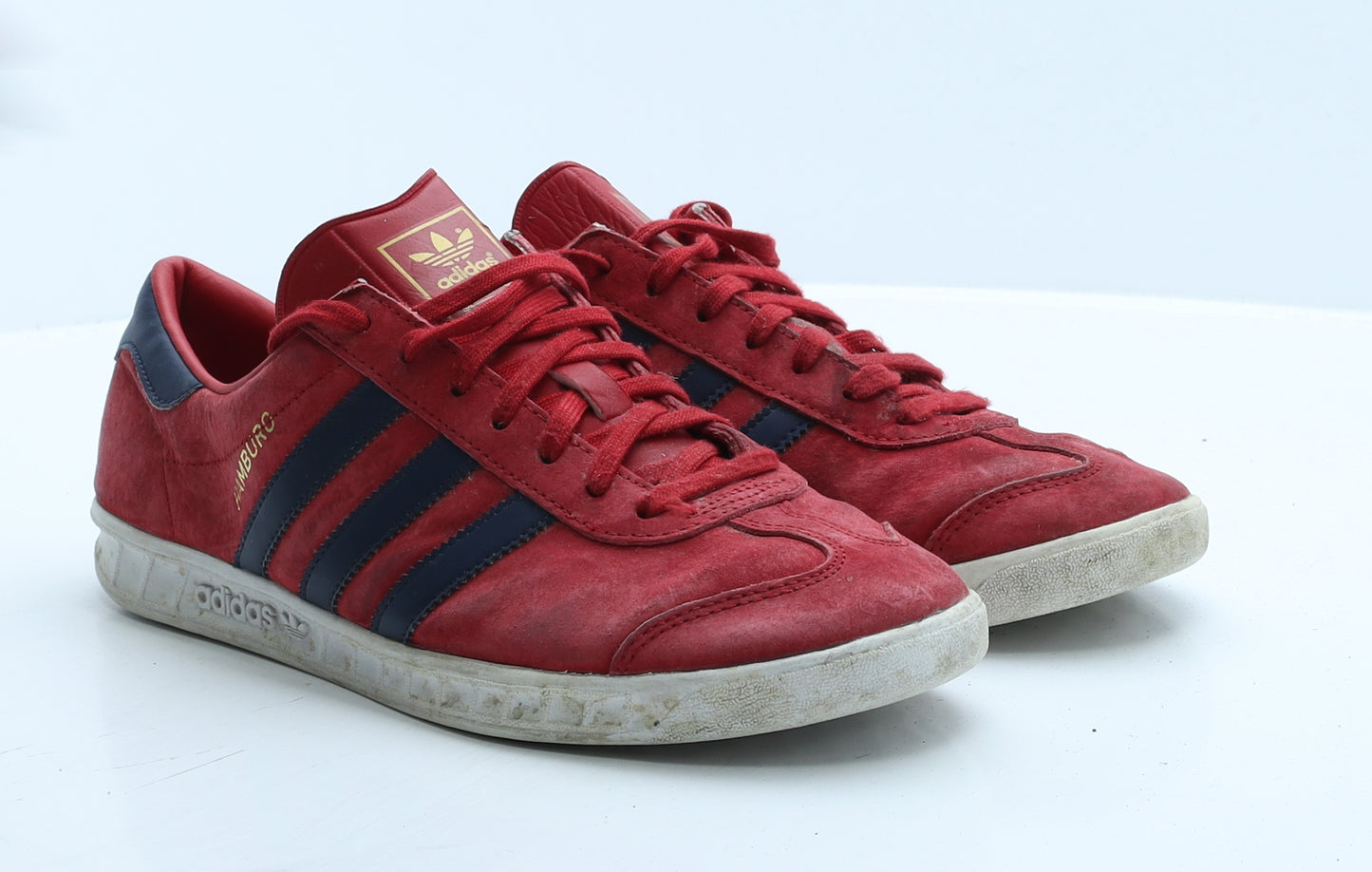adidas Mens Red Polyester Trainer UK 9 43.5