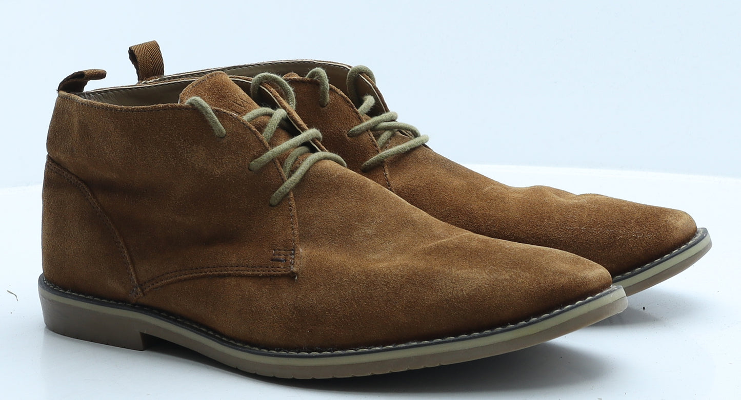 Acw85 Mens Brown Leather Desert Boot UK 10 44