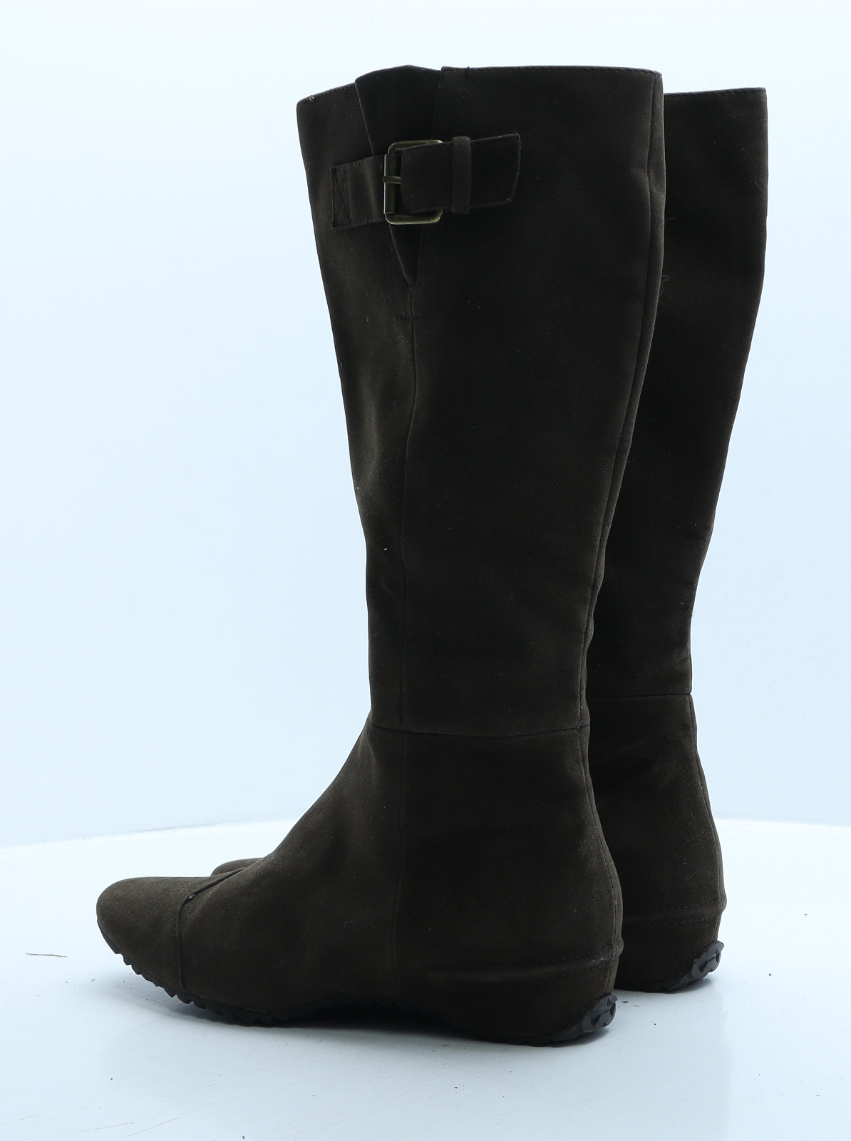 Oln. Womens Brown Faux Leather Slip On Boot UK 6 39