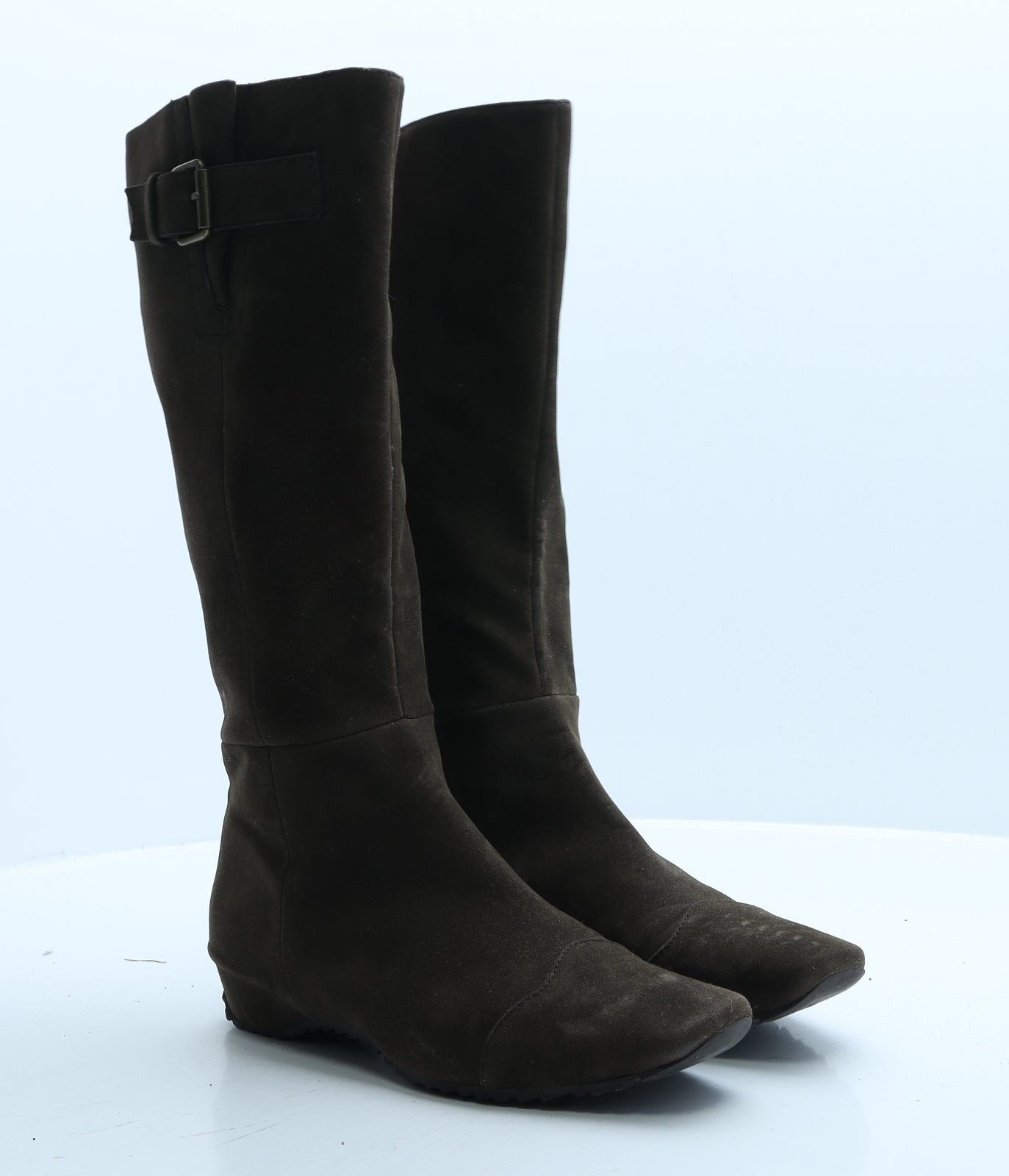Oln. Womens Brown Faux Leather Slip On Boot UK 6 39