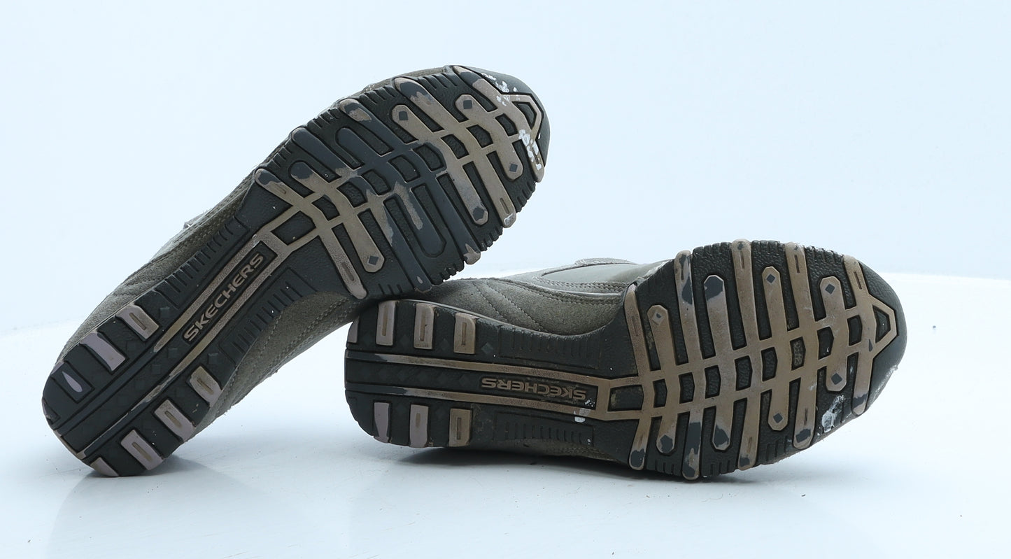 Skechers Womens Grey Colourblock Polyester Trainer UK 5 38