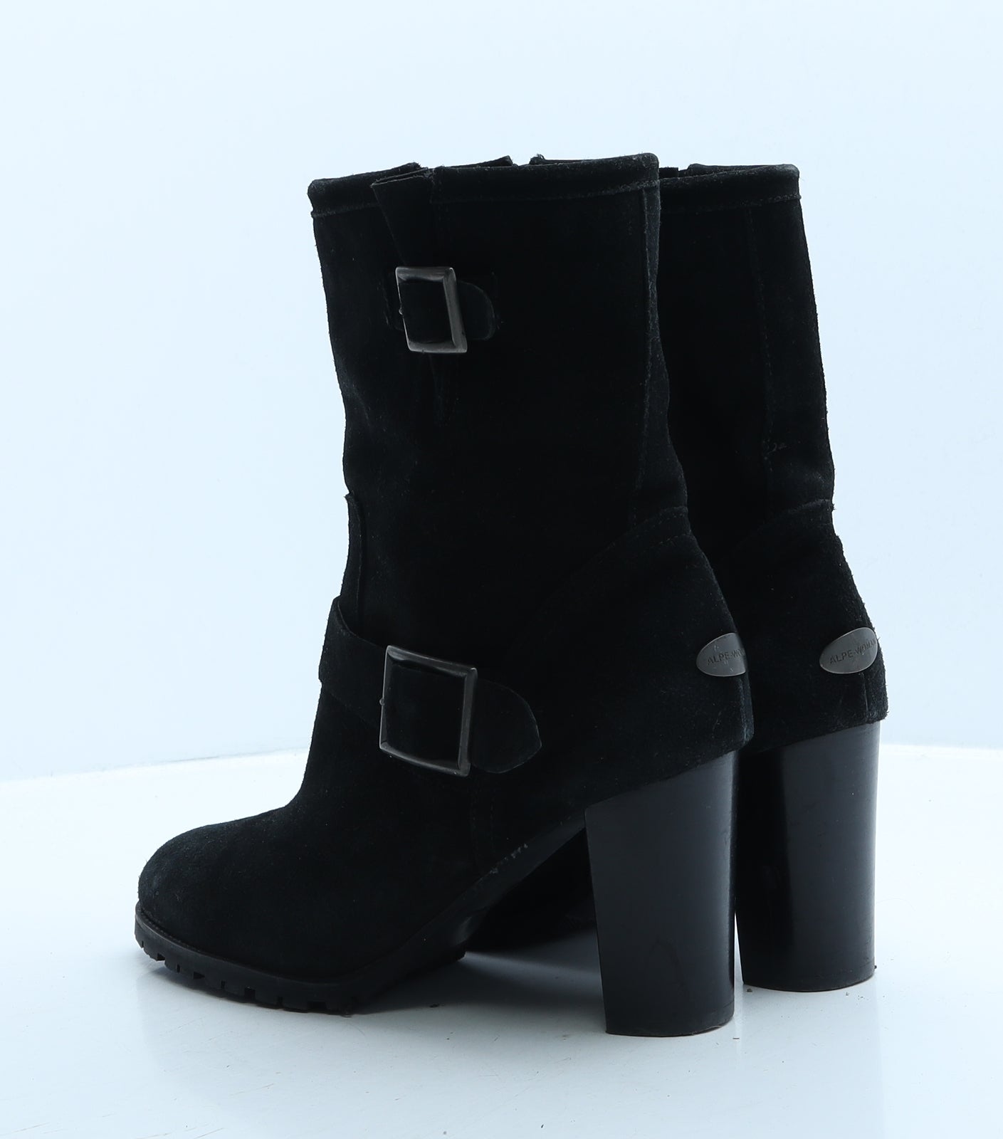 Alpe-Woman Womens Black Suede Bootie Boot UK 8 41